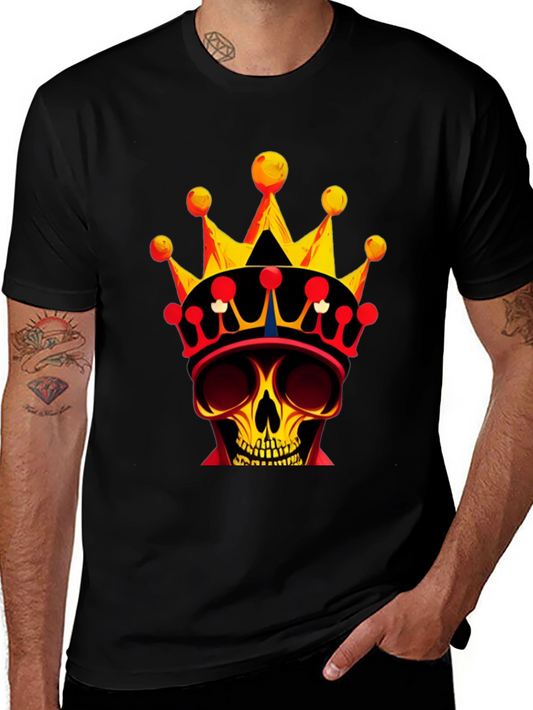 Skull King Graphic Tee - Bold Black T-Shirt