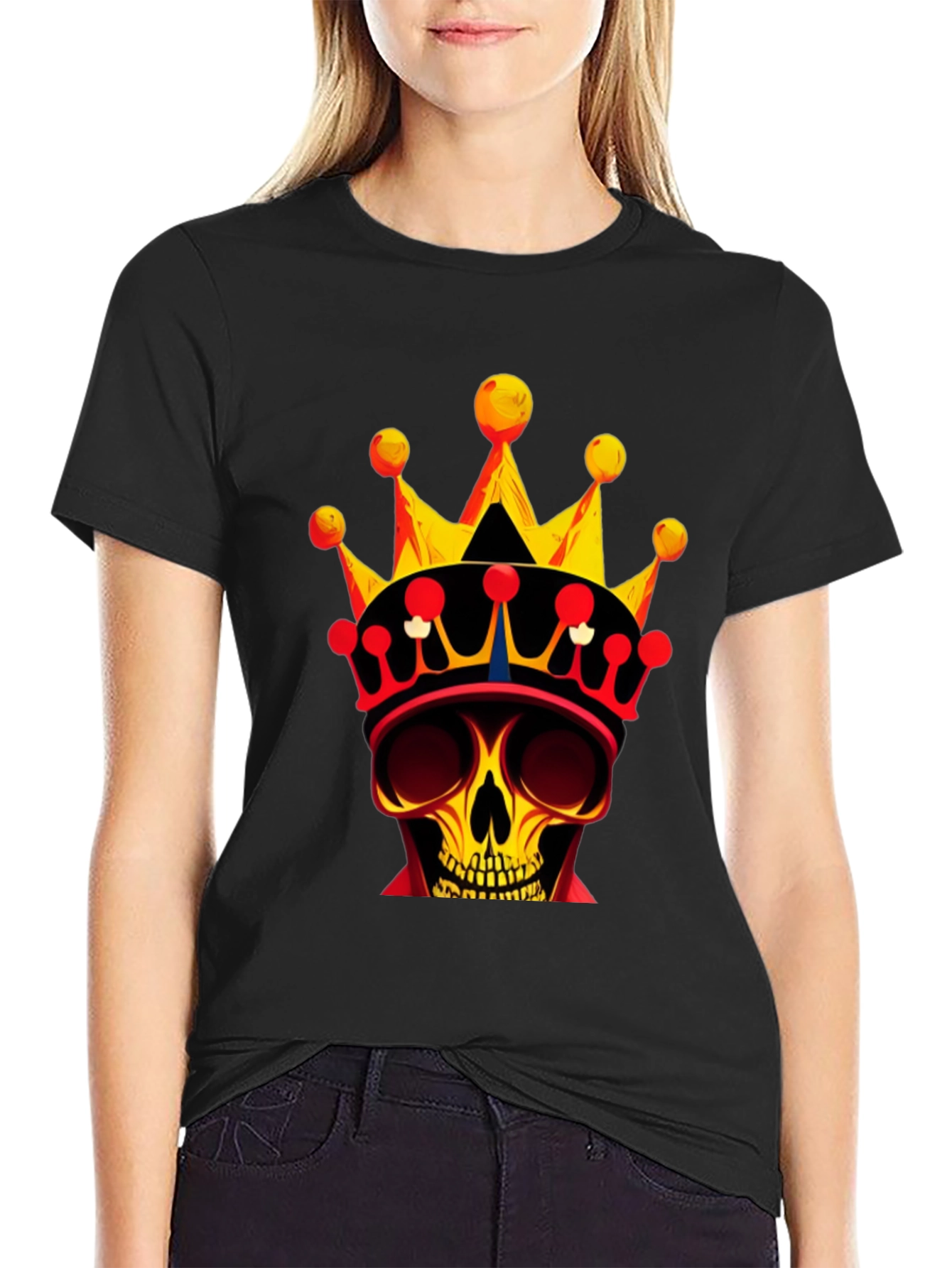 Skull King Graphic Tee - Bold Black T-Shirt