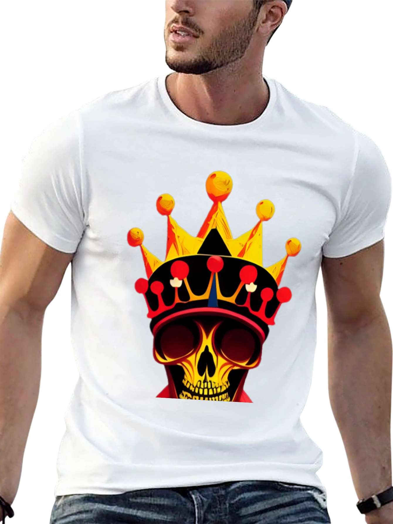 Skull King Graphic Tee - Bold Black T-Shirt