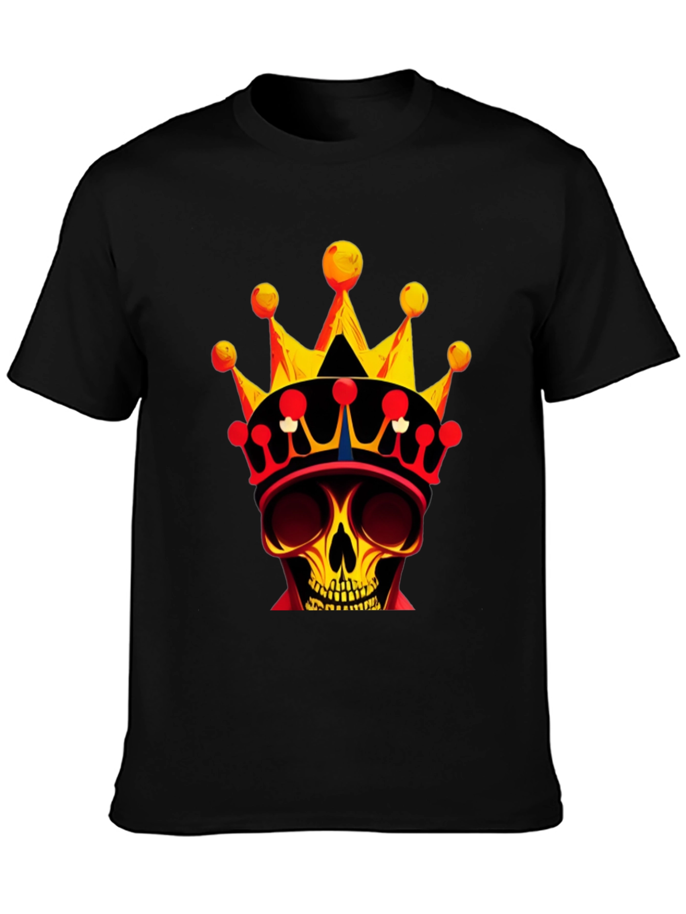 Skull King Graphic Tee - Bold Black T-Shirt