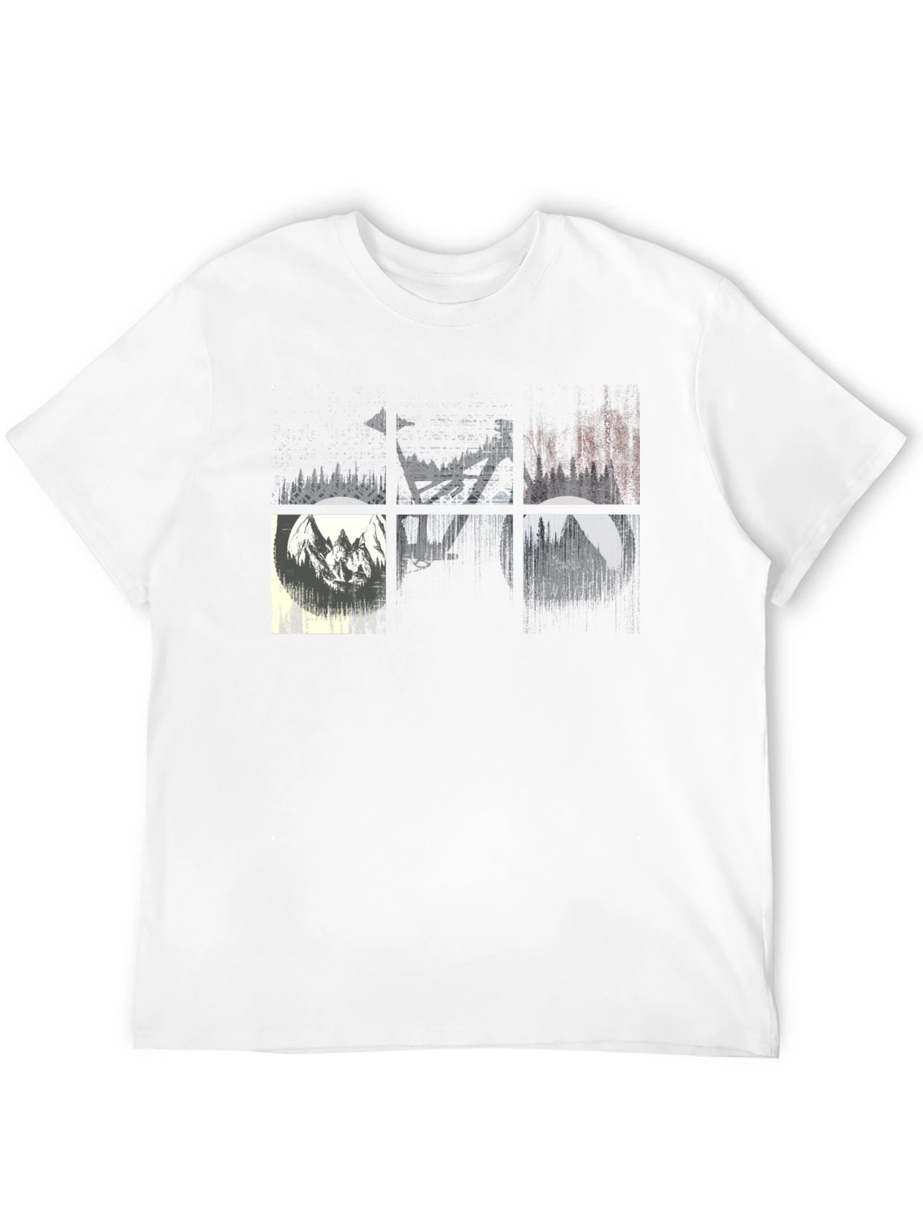 Nature Inspired Graphic Tee - Black