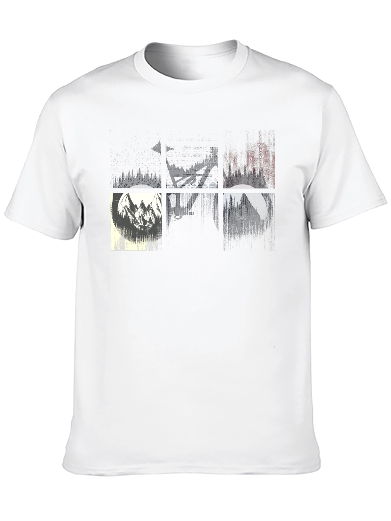 Nature Inspired Graphic Tee - Black