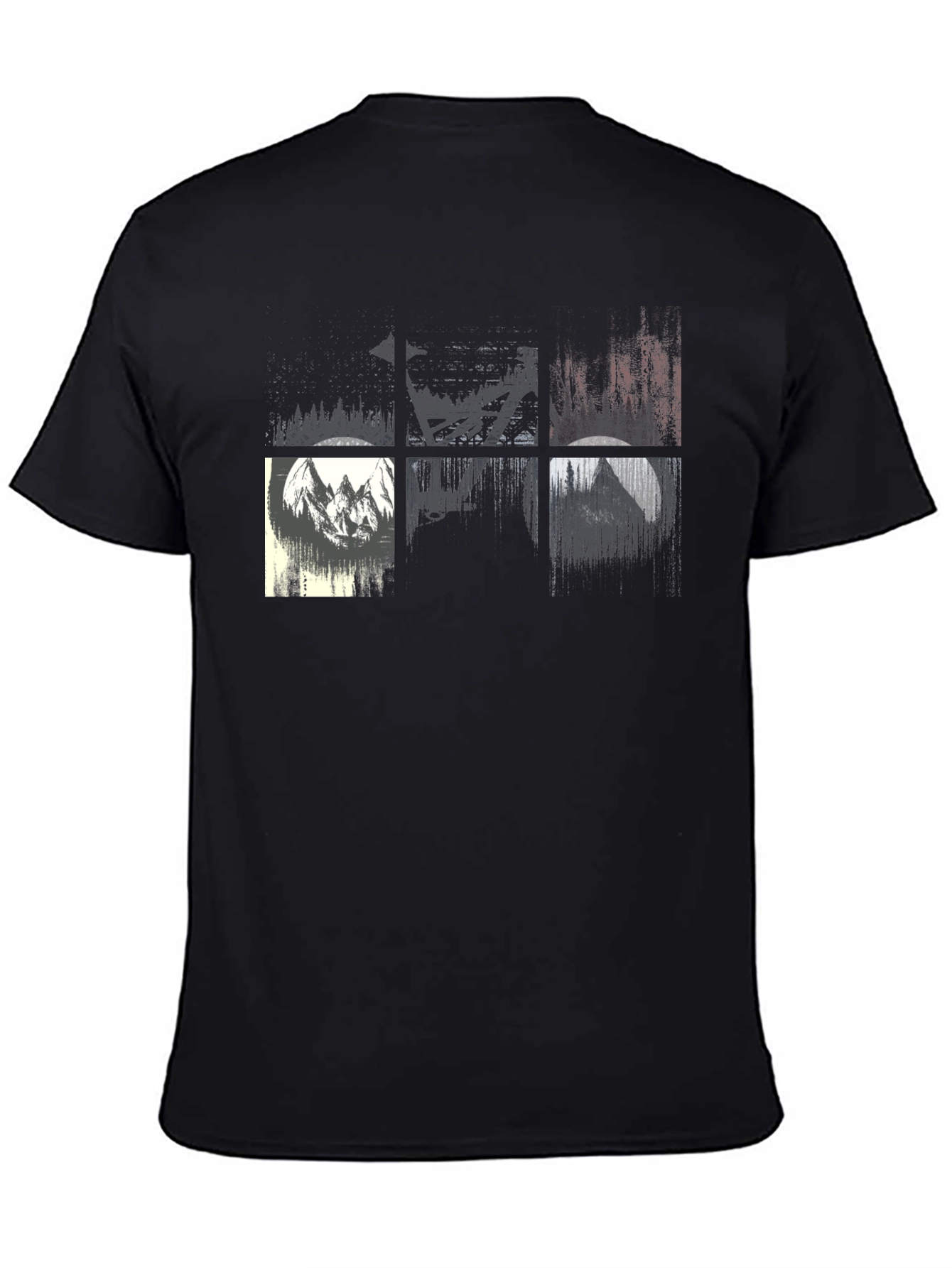 Nature Inspired Graphic Tee - Black