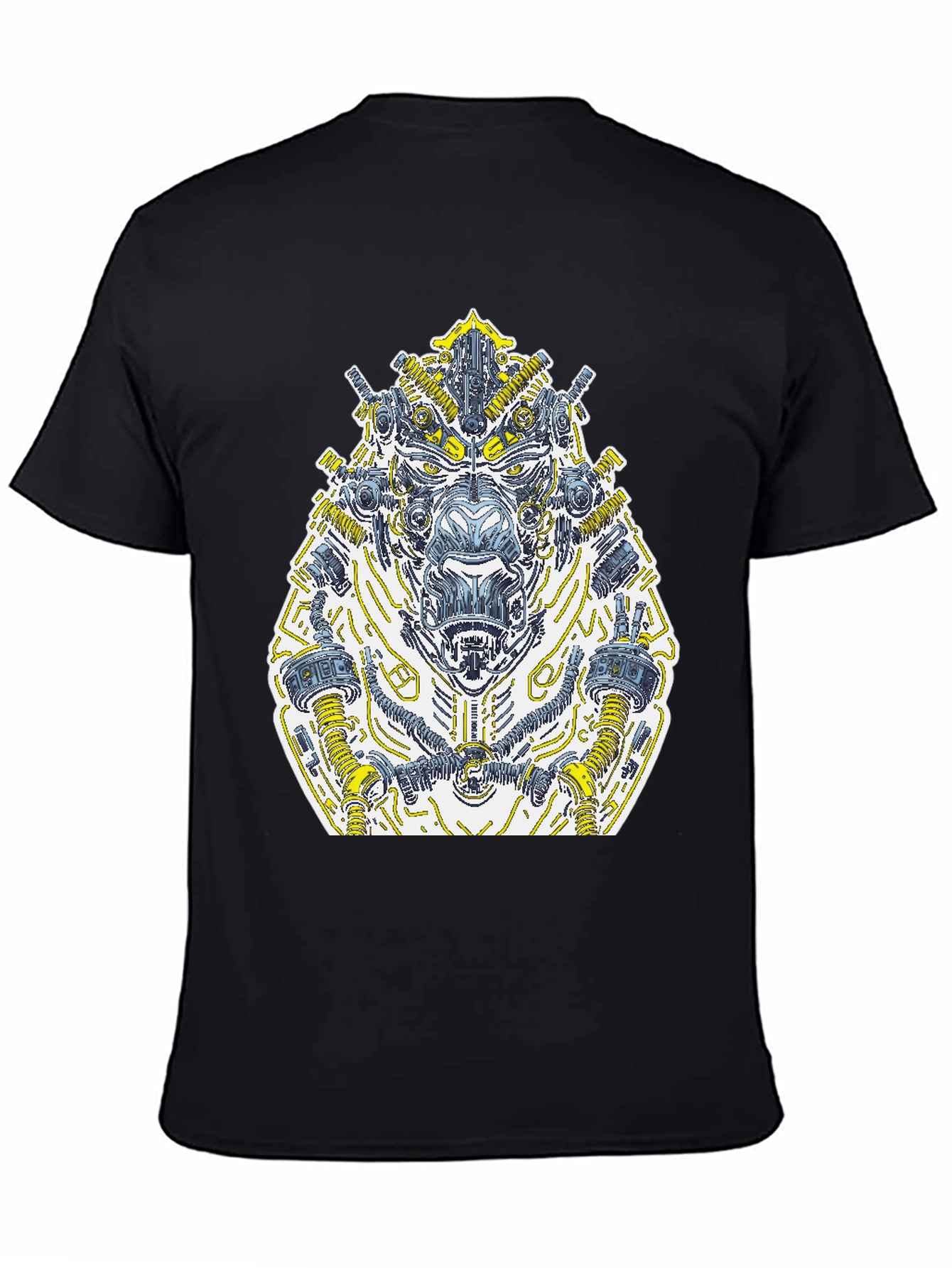 Cyberpunk Gorilla Graphic Tee - Black