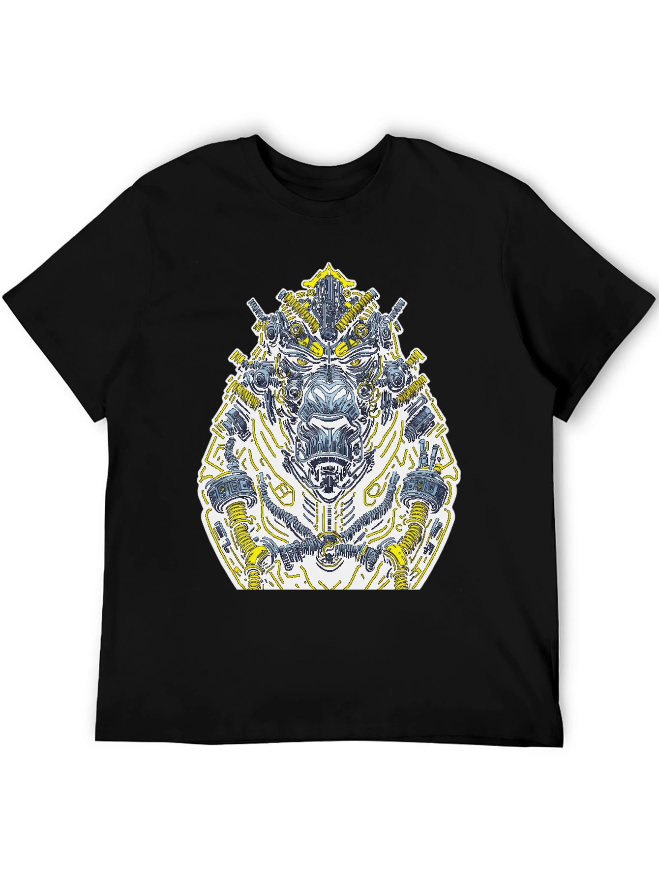 Cyberpunk Gorilla Graphic Tee - Black