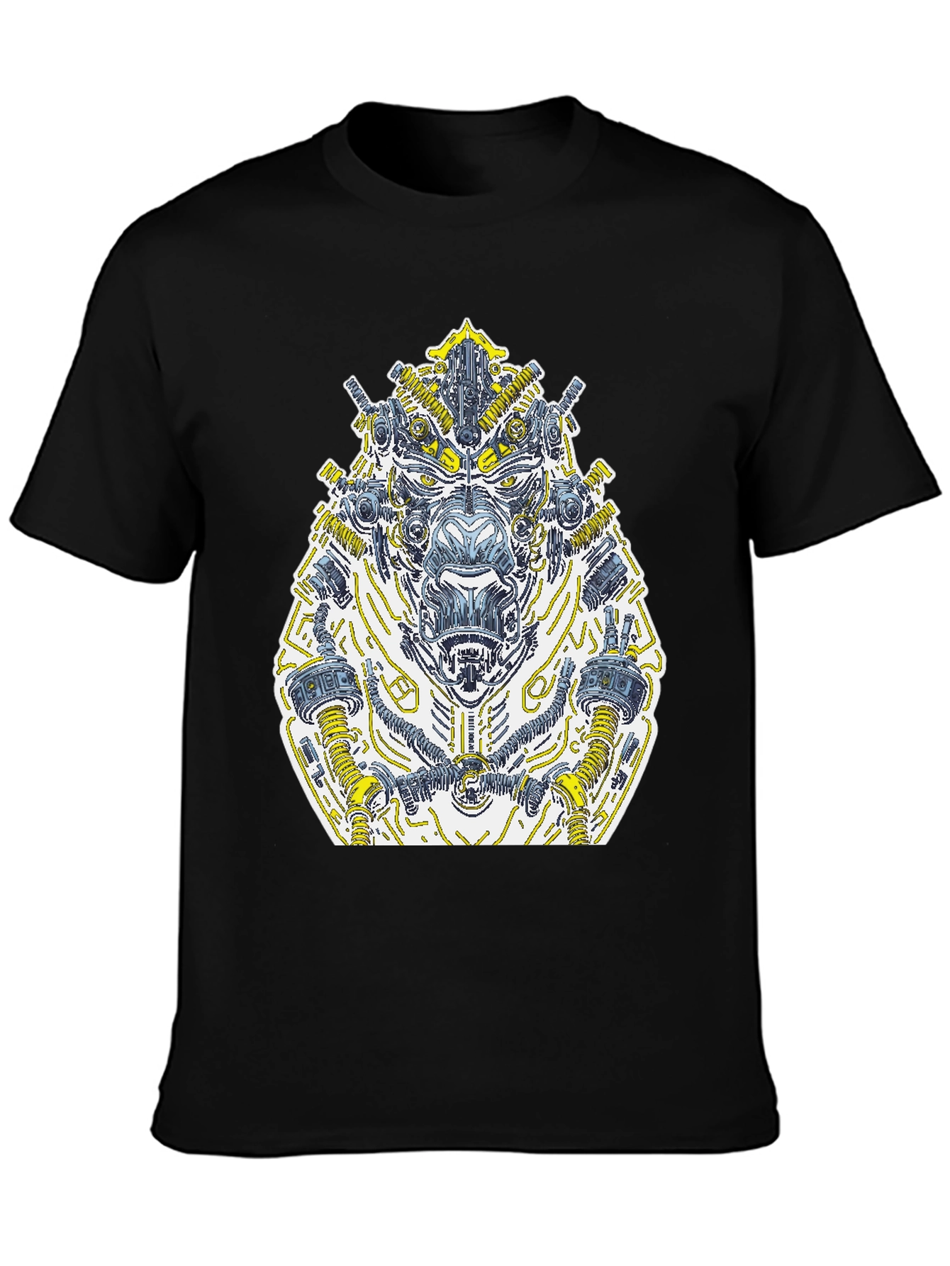 Cyberpunk Gorilla Graphic Tee - Black