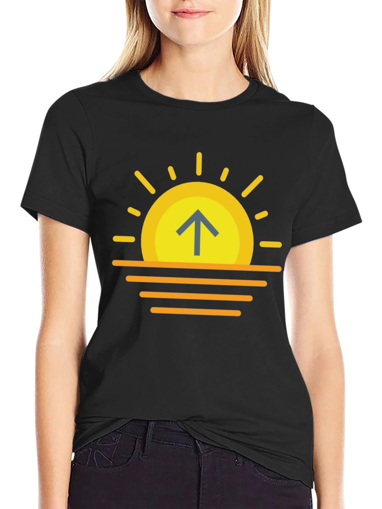 Sunrise Arrow T-Shirt - Modern Graphic Tee