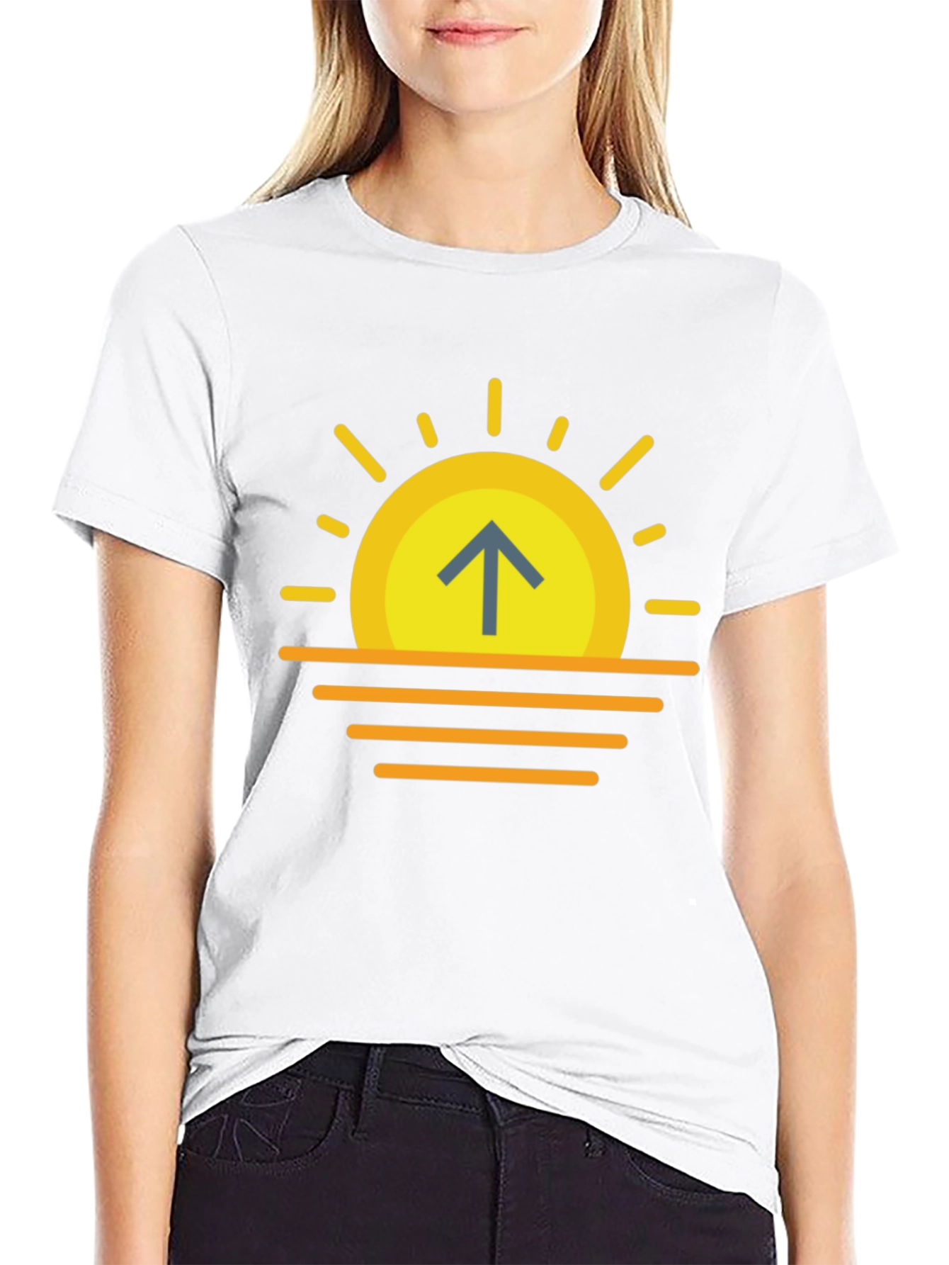 Sunrise Arrow T-Shirt - Modern Graphic Tee