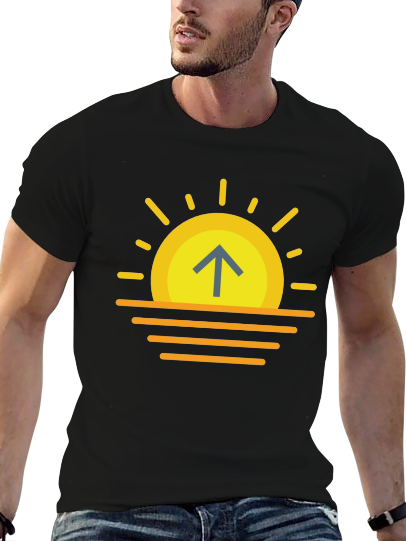 Sunrise Arrow T-Shirt - Modern Graphic Tee
