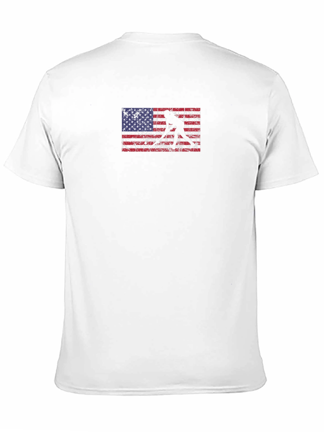 Hockey Player Flag Graphic Tee