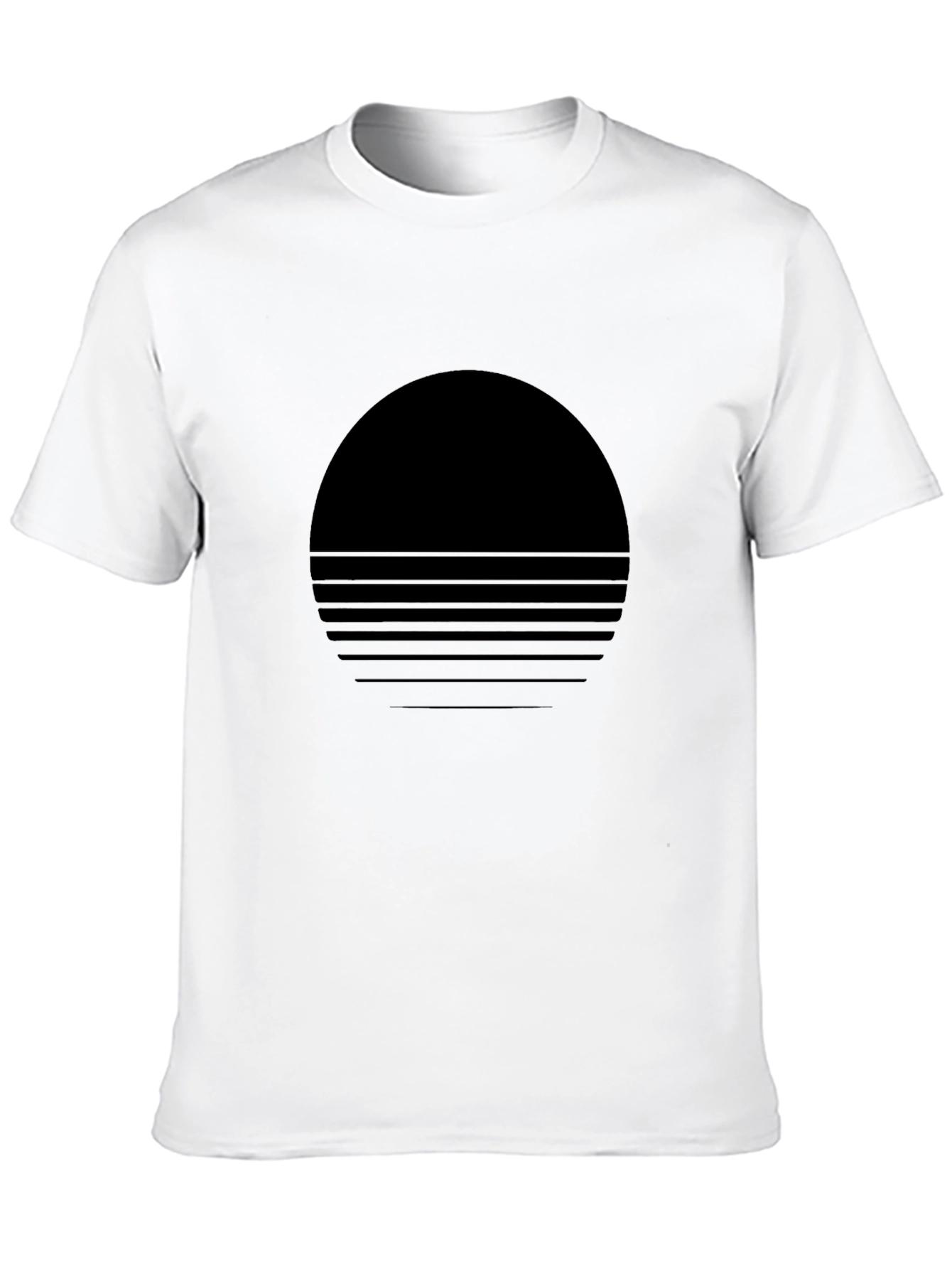 Retro Horizon Graphic Tee - Black