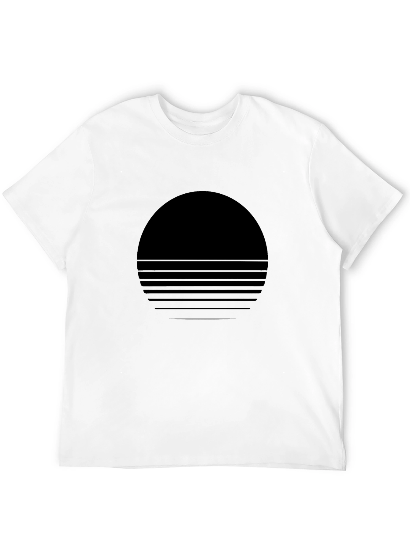 Retro Horizon Graphic Tee - Black