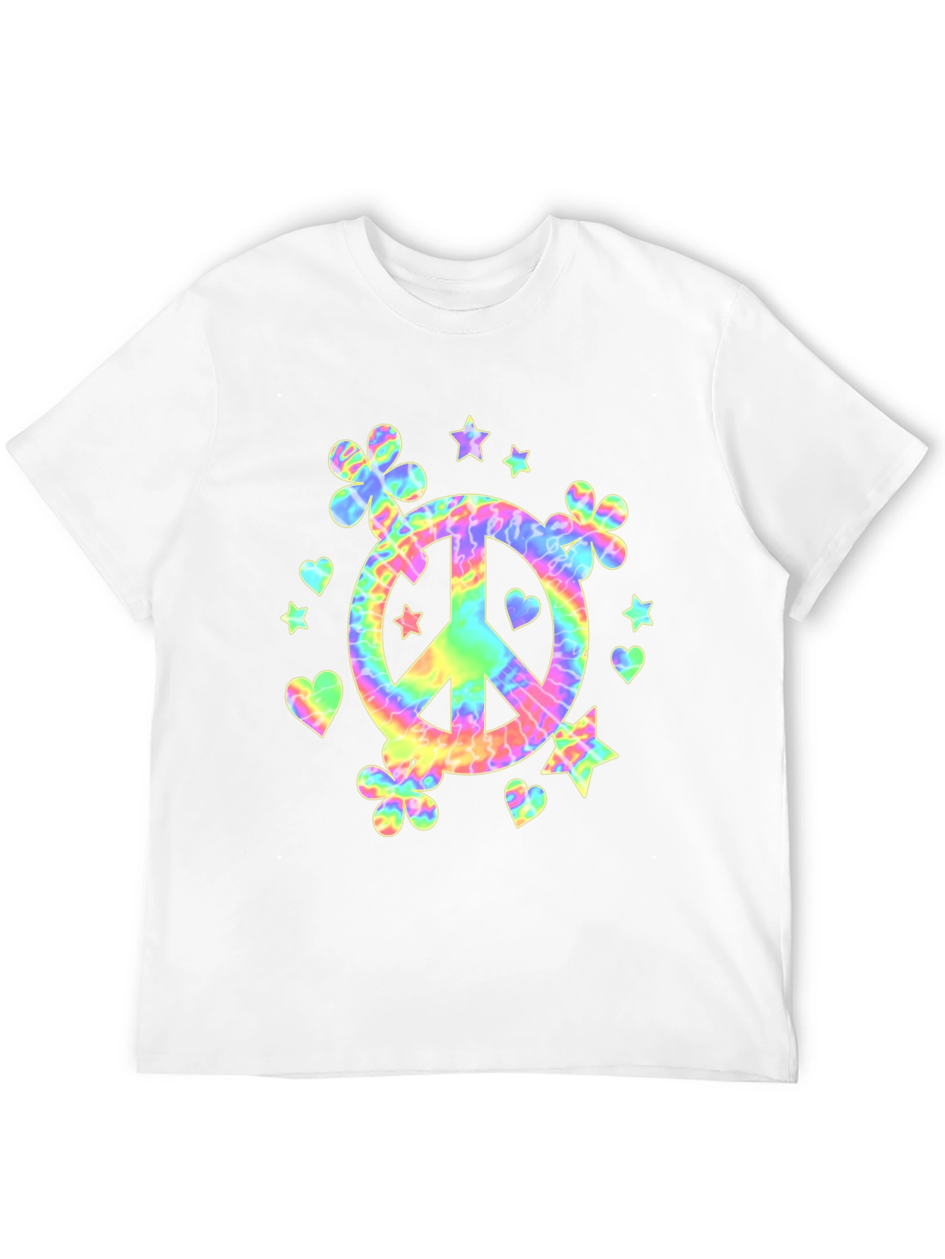 Tie-Dye Peace Sign Graphic Tee
