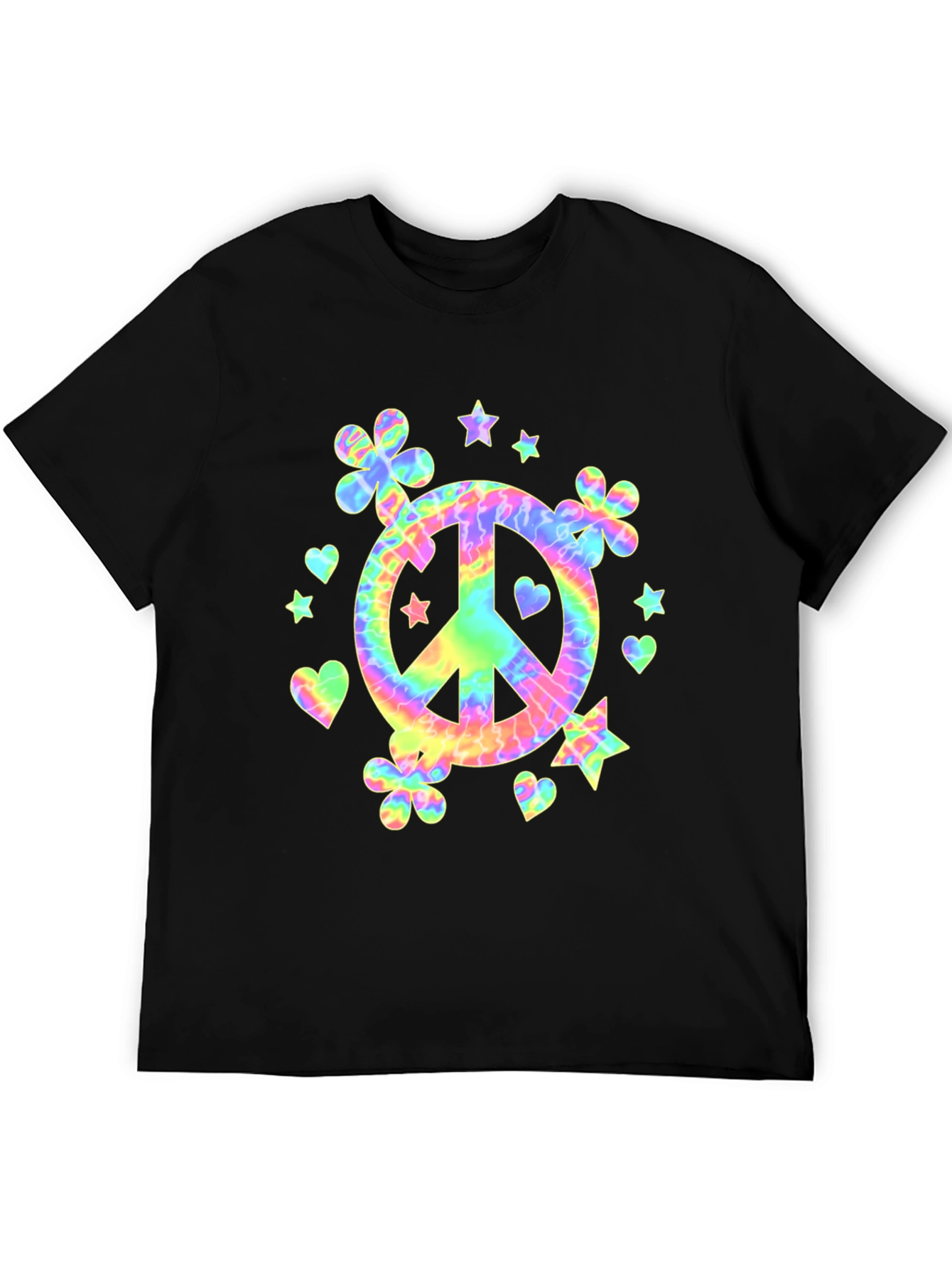 Tie-Dye Peace Sign Graphic Tee