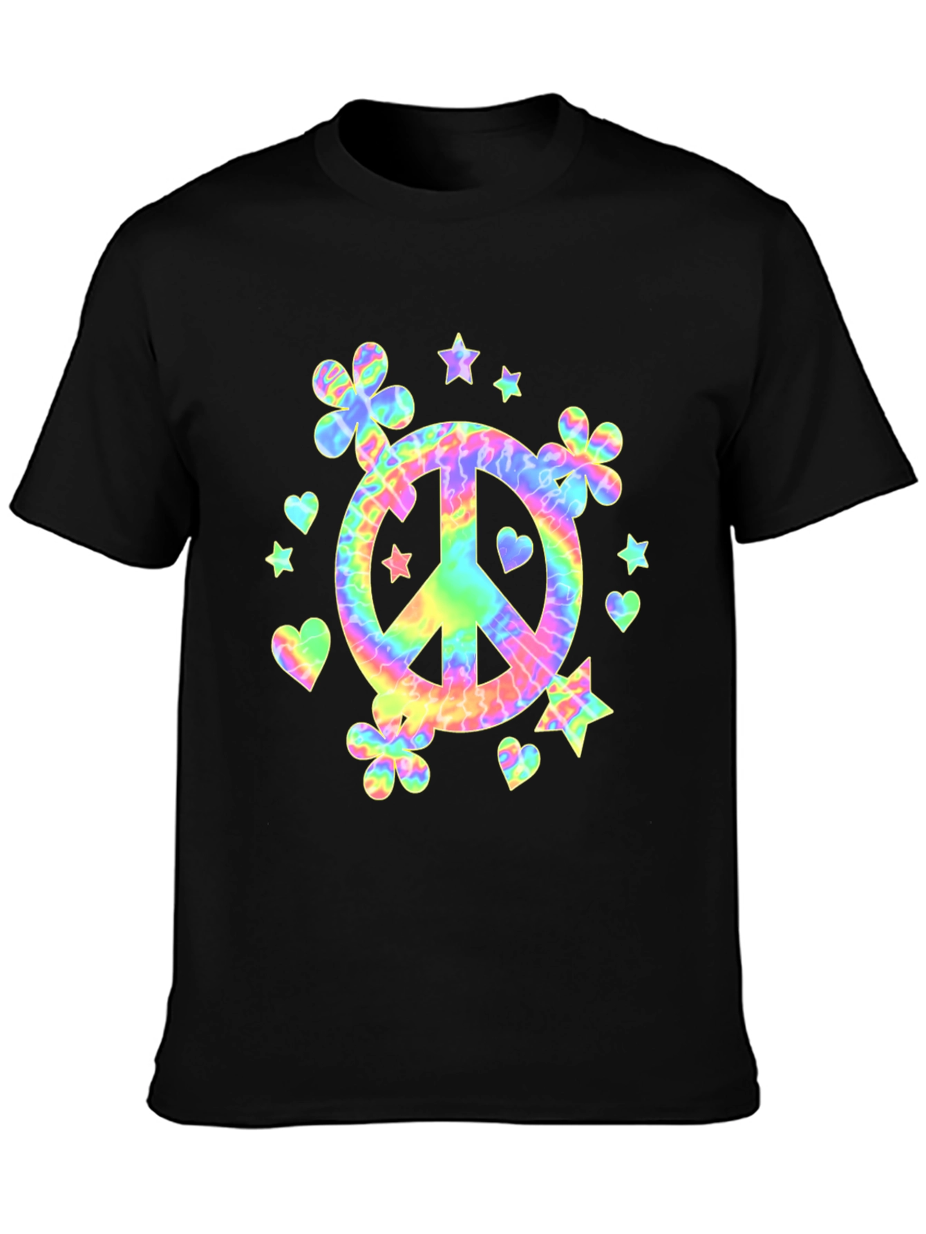 Tie-Dye Peace Sign Graphic Tee