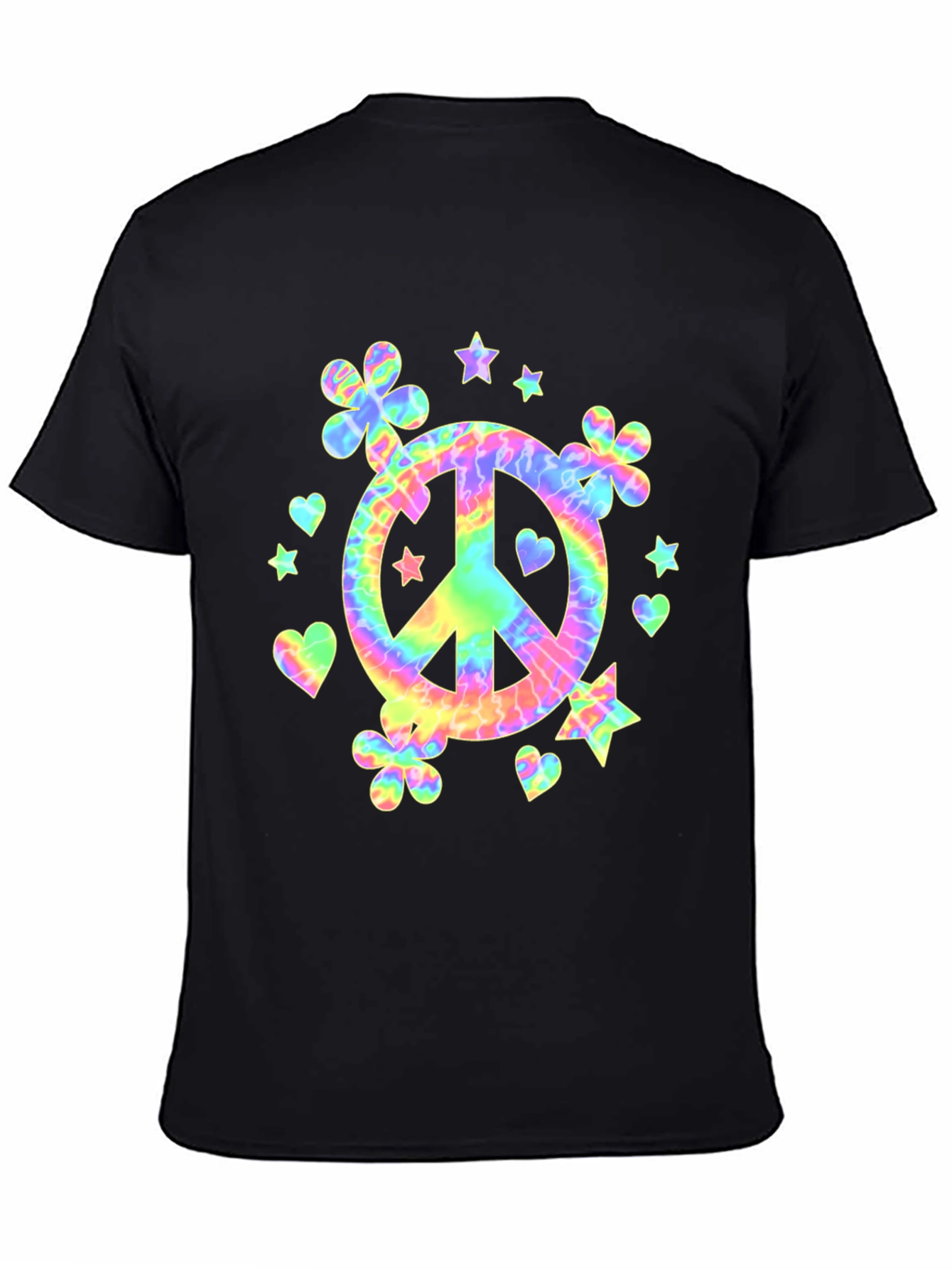 Tie-Dye Peace Sign Graphic Tee
