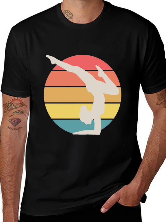 Retro Gymnastics T-Shirt - Vintage Style Design