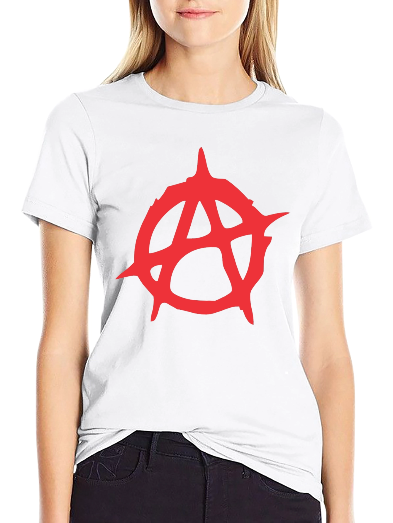 Anarchy Symbol Graphic Tee - Black