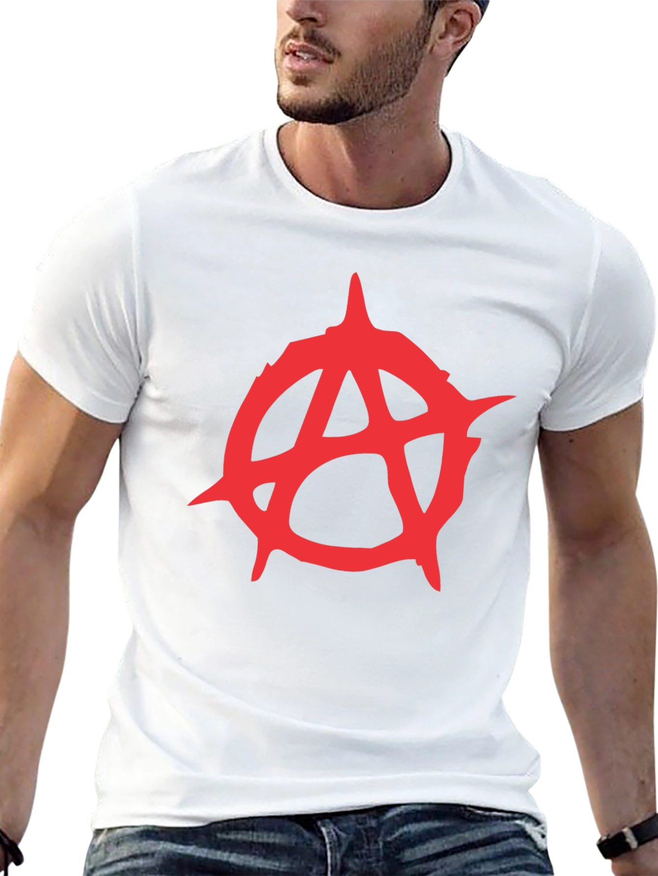 Anarchy Symbol Graphic Tee - Black