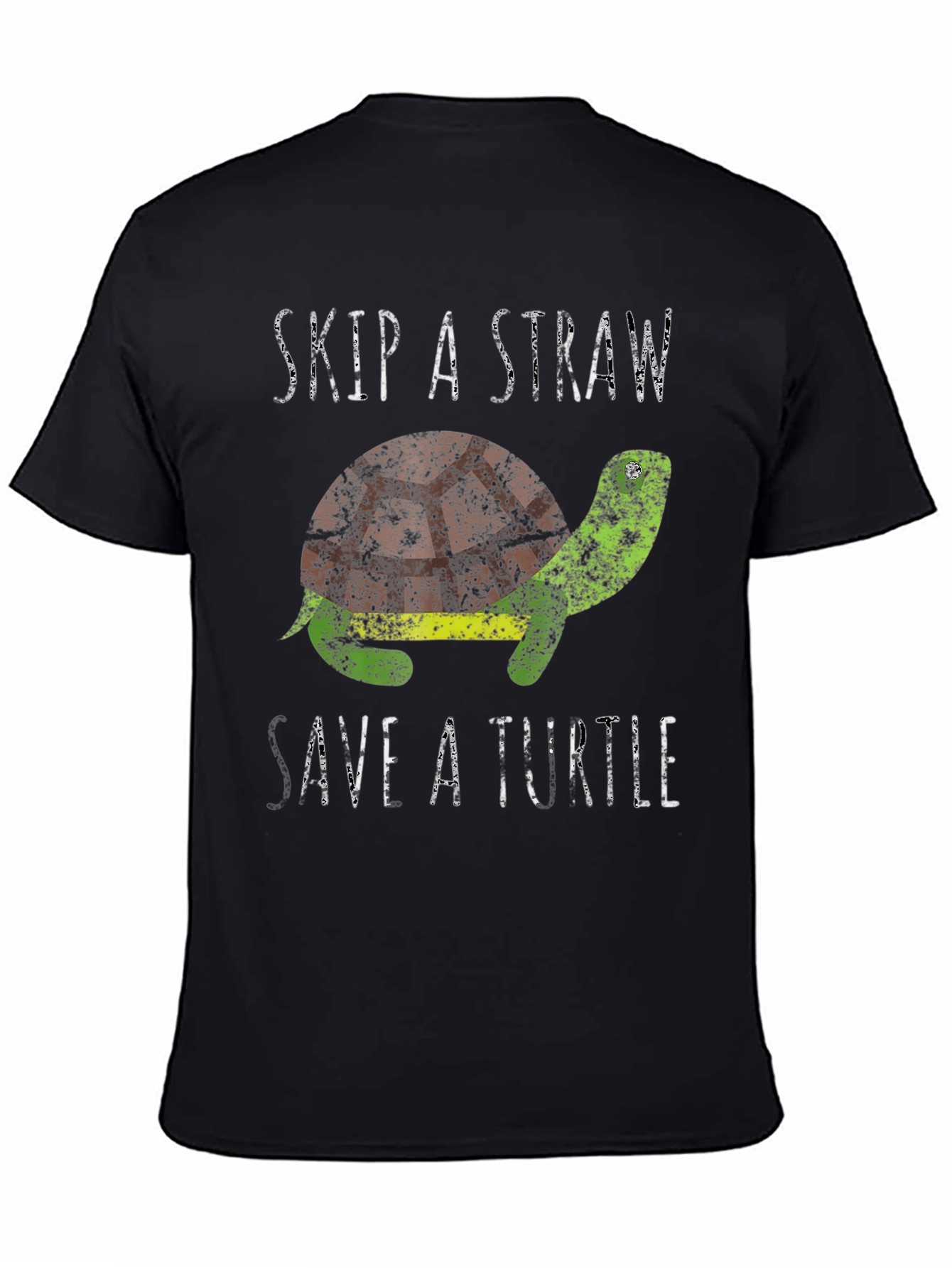 Skip A Straw Save A Turtle Graphic T-Shirt