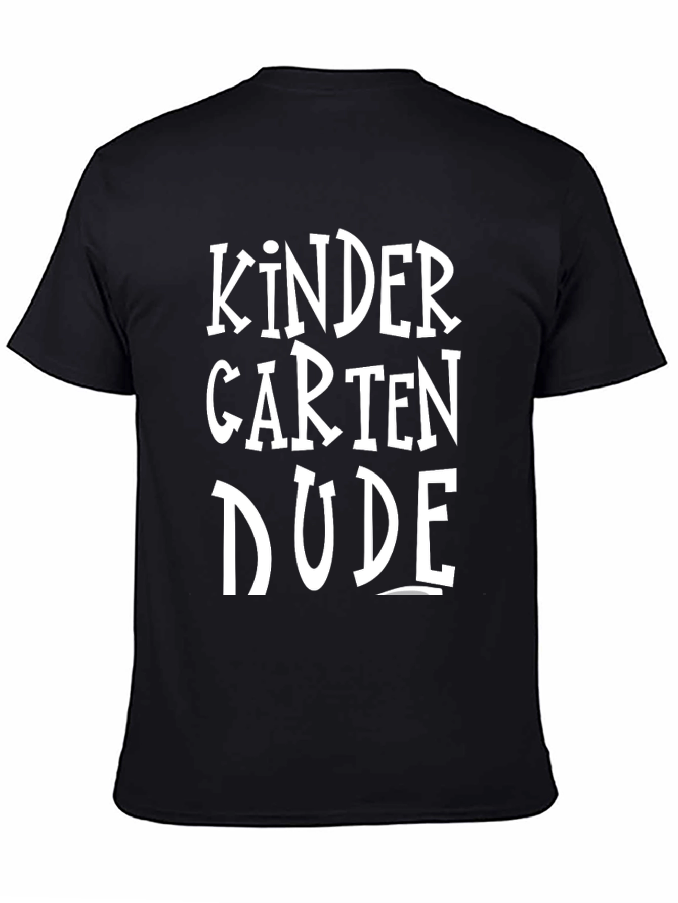 Kindergarten Dude Black Graphic Tee