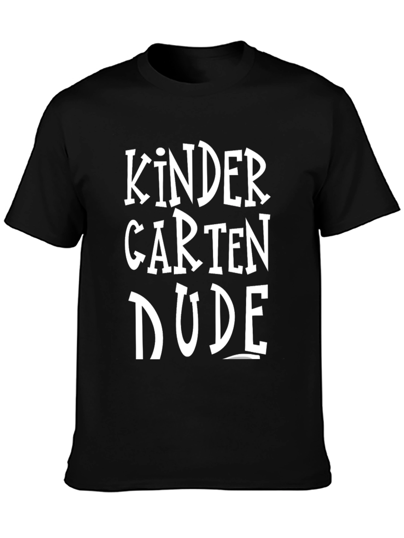 Kindergarten Dude Black Graphic Tee