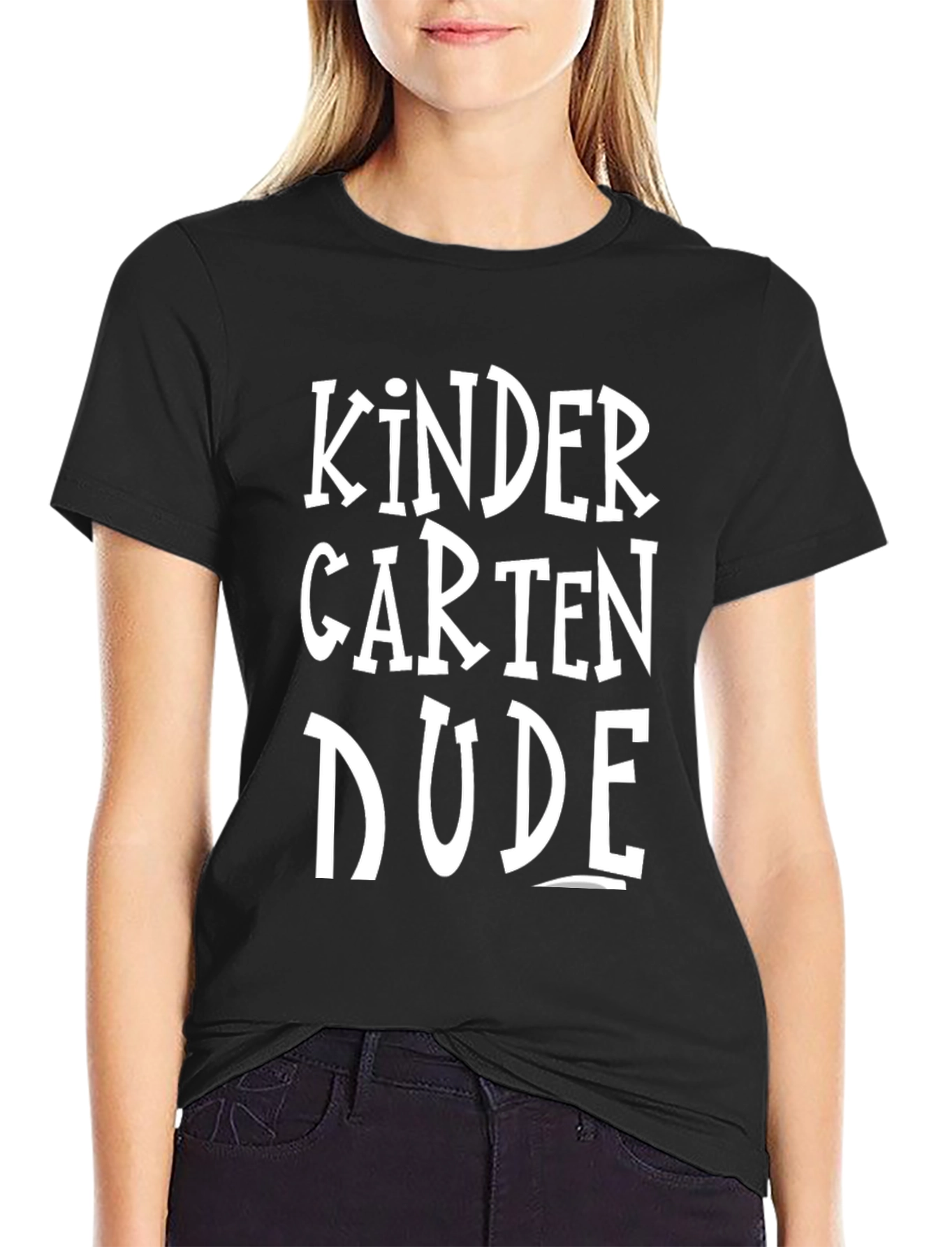 Kindergarten Dude Black Graphic Tee