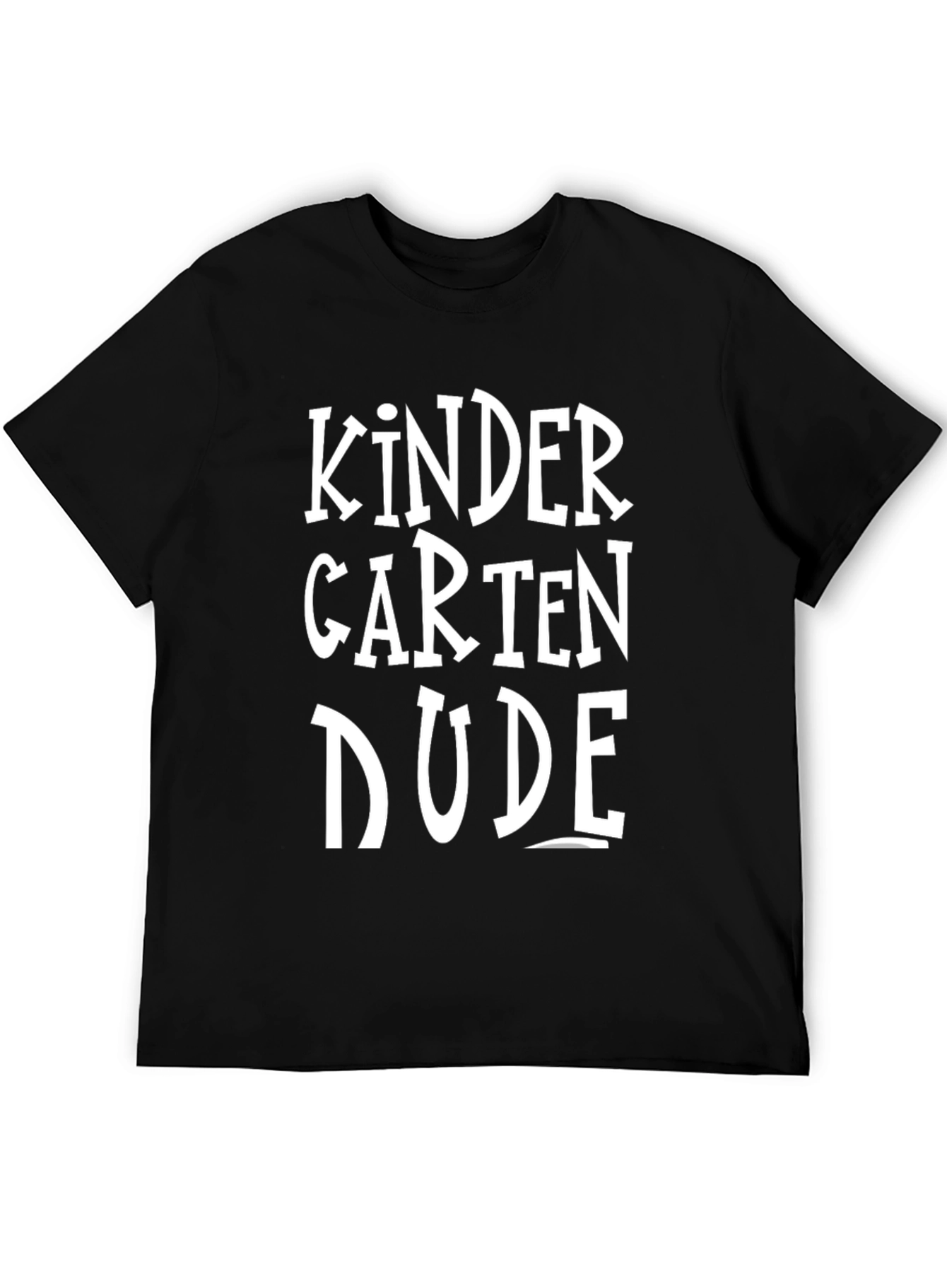Kindergarten Dude Black Graphic Tee