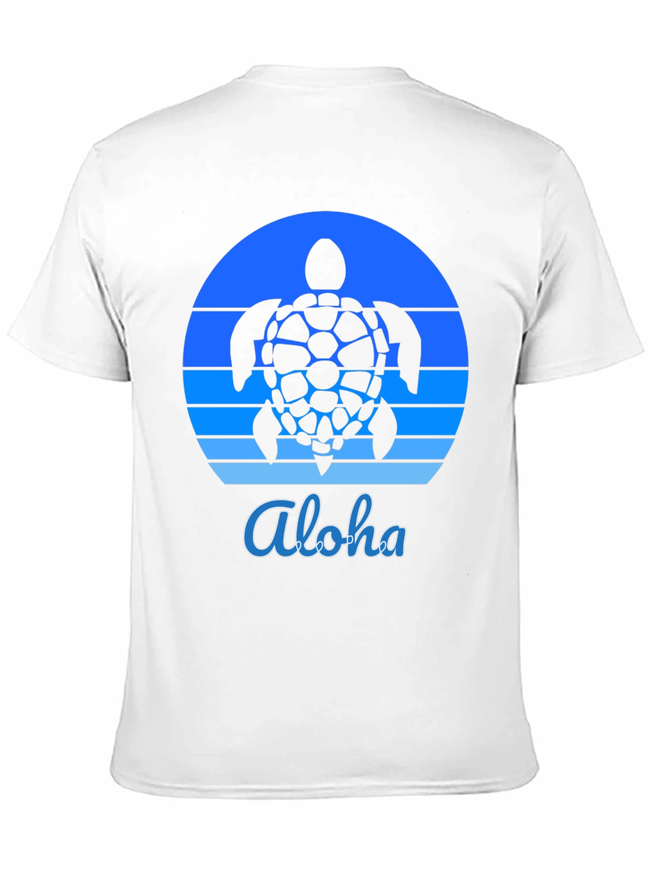 Aloha Turtle Sunset Graphic Tee - Black