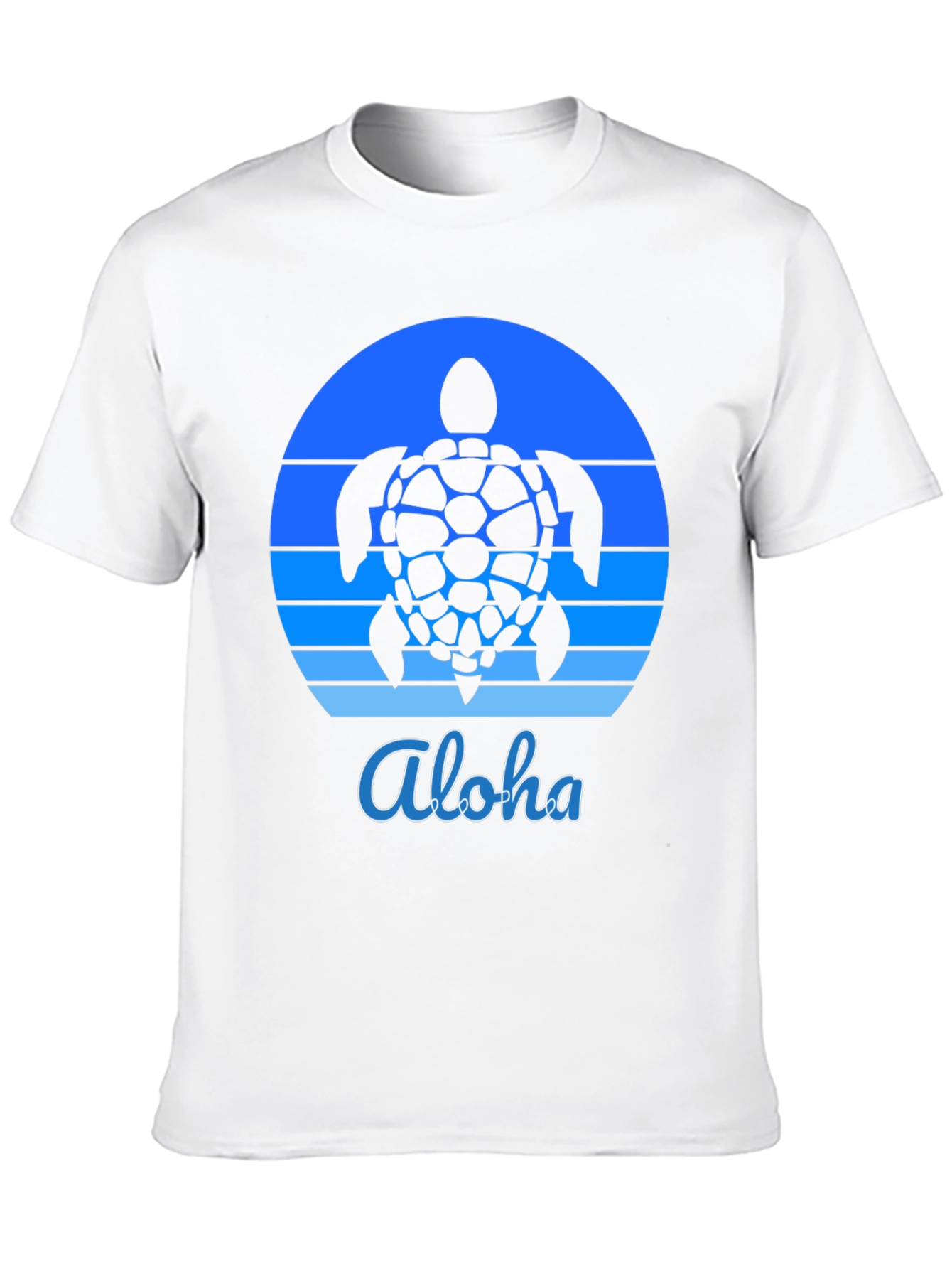 Aloha Turtle Sunset Graphic Tee - Black