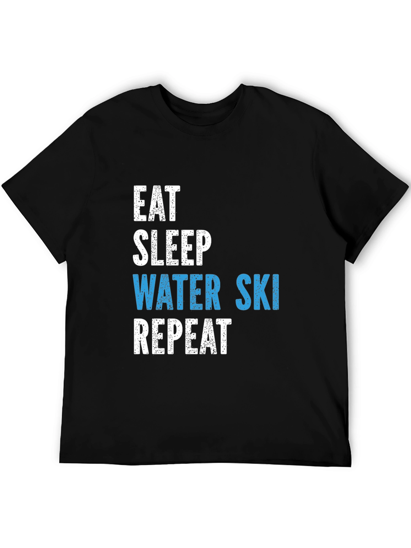 Eat Sleep Water Ski Repeat Graphic T-Shirt