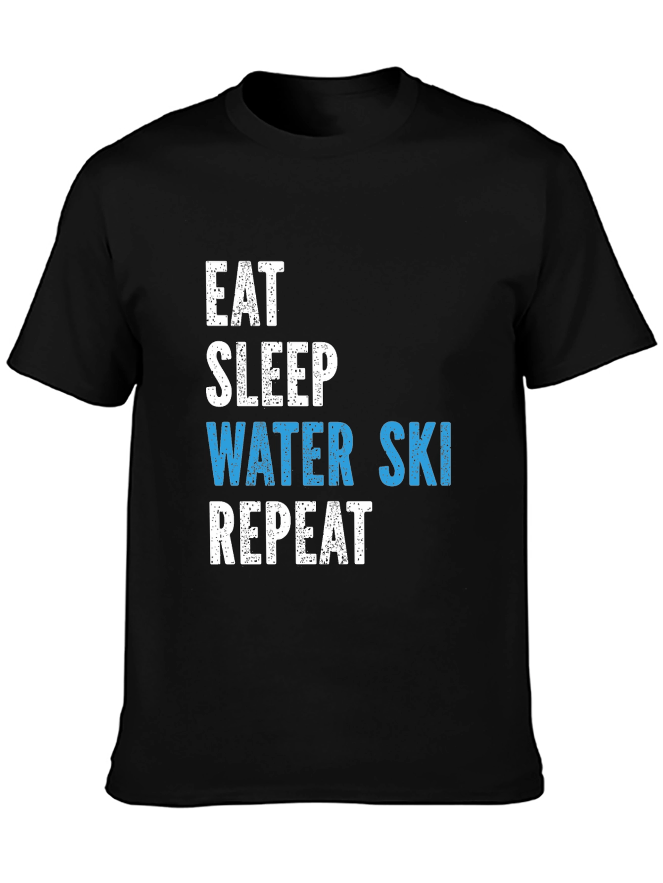 Eat Sleep Water Ski Repeat Graphic T-Shirt