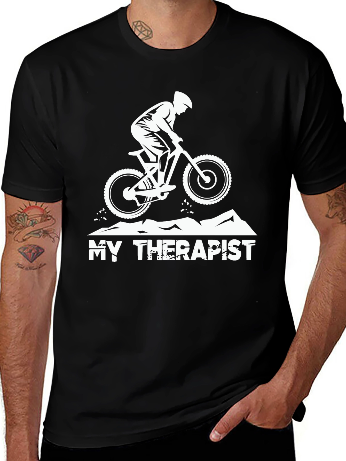 My Therapist T-Shirt - Mountain Bike Rider Tee