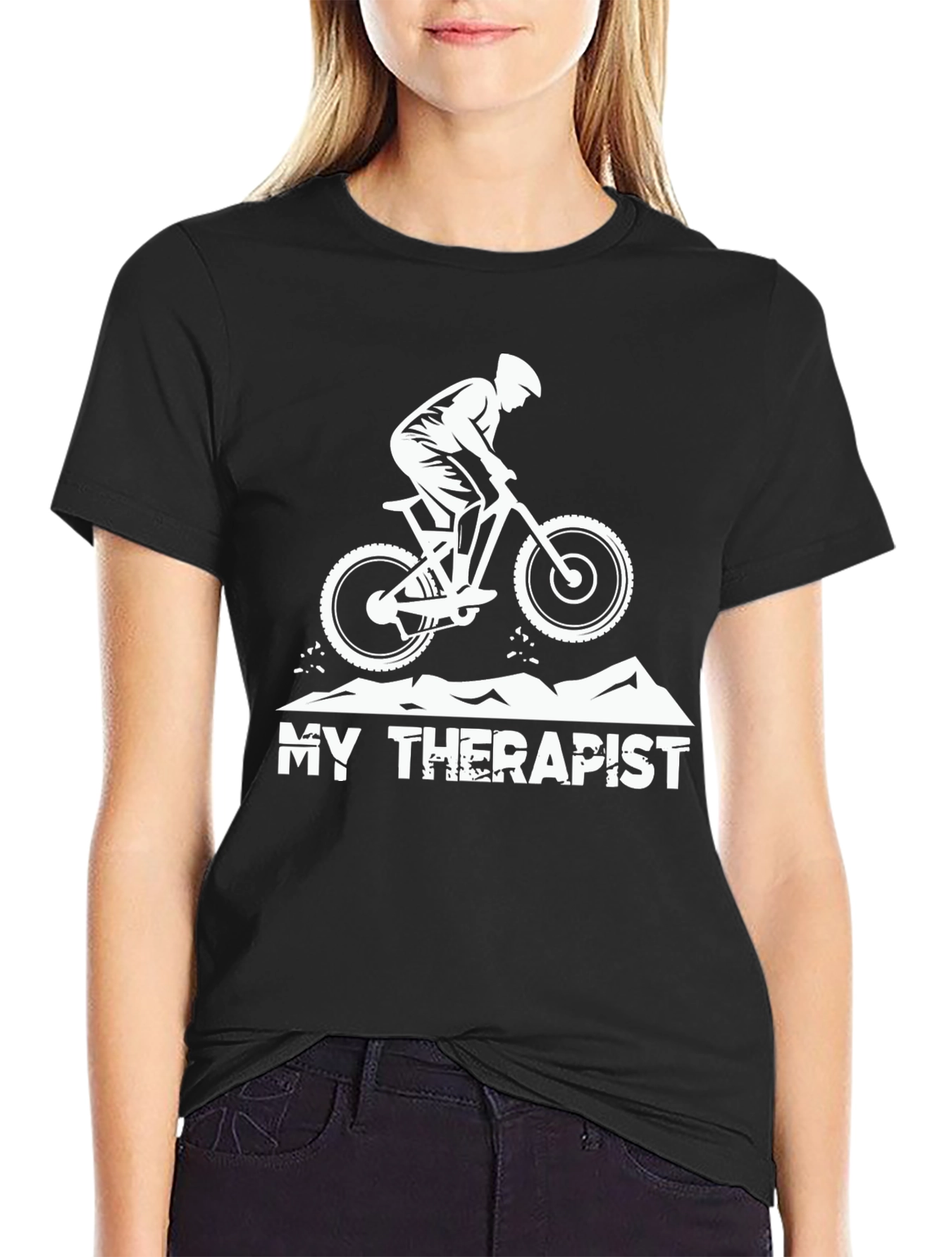 My Therapist T-Shirt - Mountain Bike Rider Tee