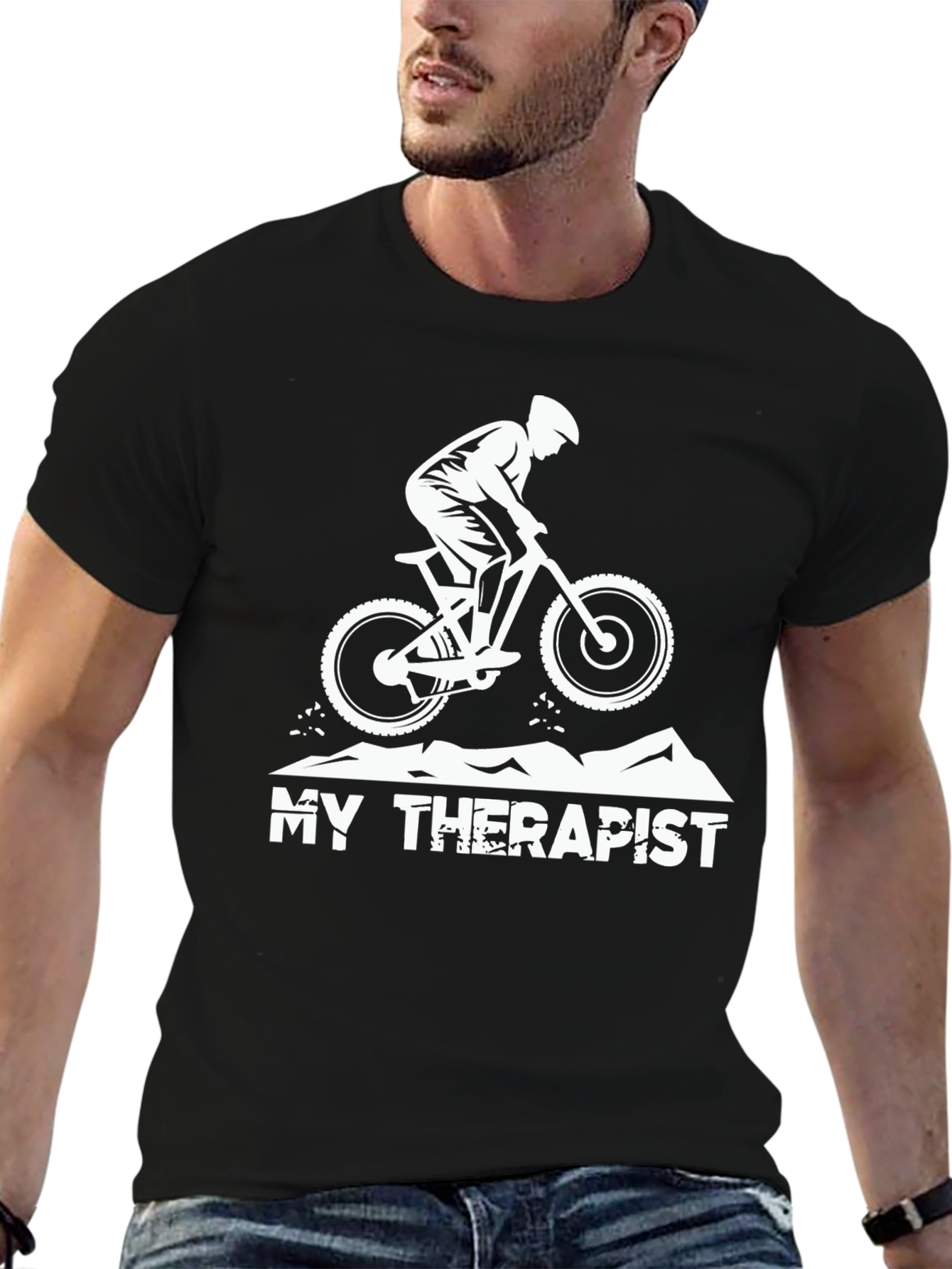 My Therapist T-Shirt - Mountain Bike Rider Tee