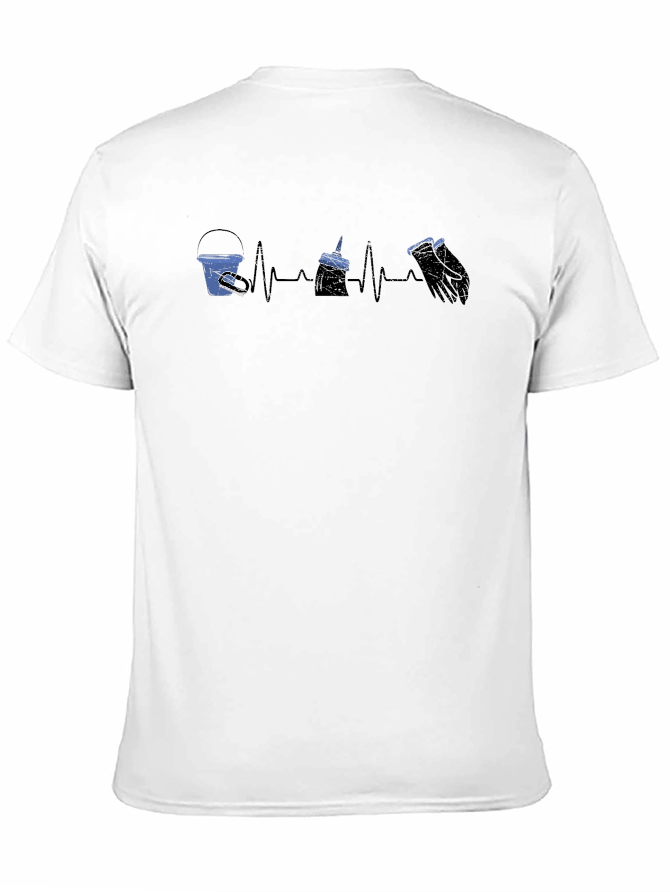 Painter Heartbeat T-Shirt - Black Graphic Tee