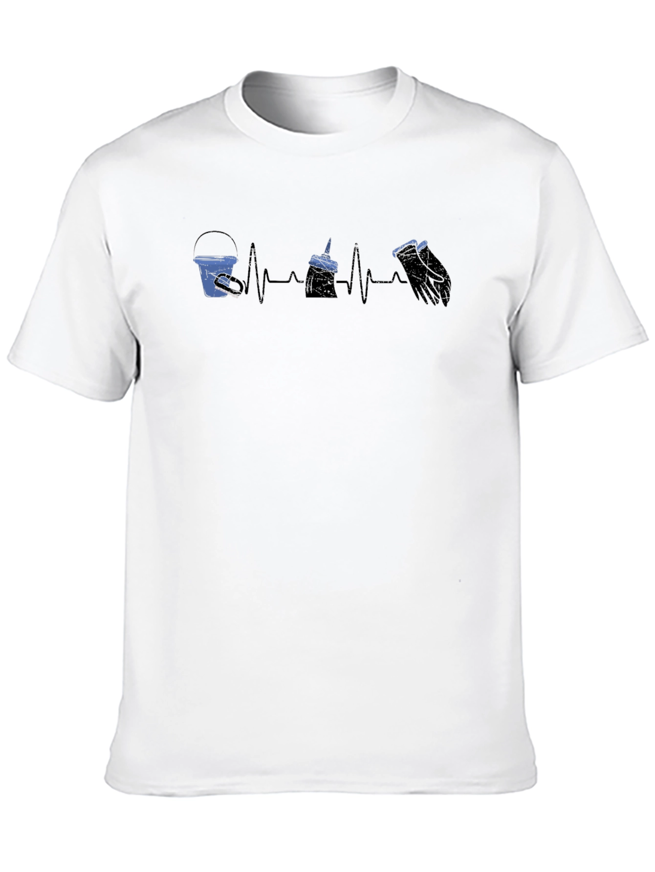 Painter Heartbeat T-Shirt - Black Graphic Tee