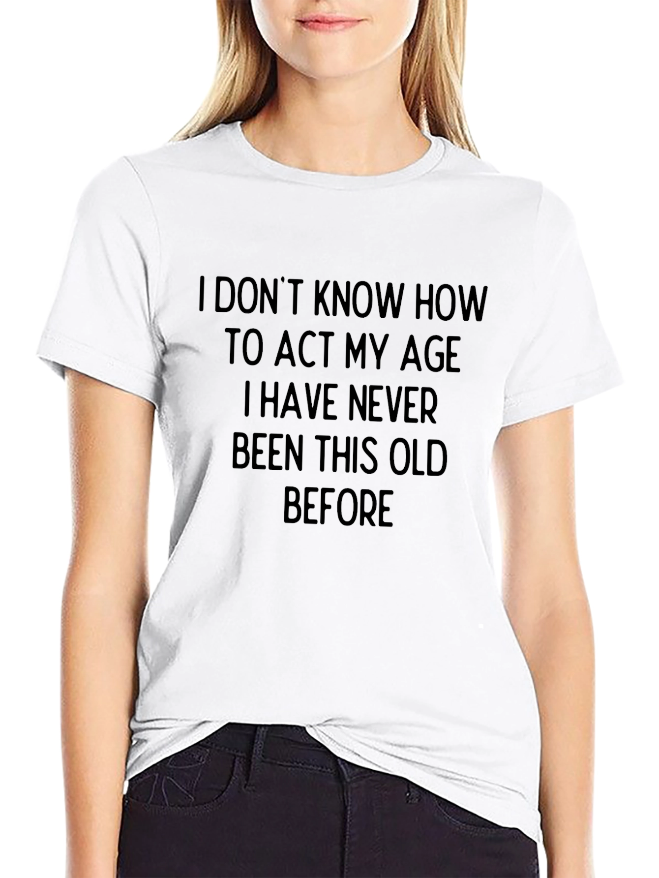 Funny Old Age Statement Black T-Shirt