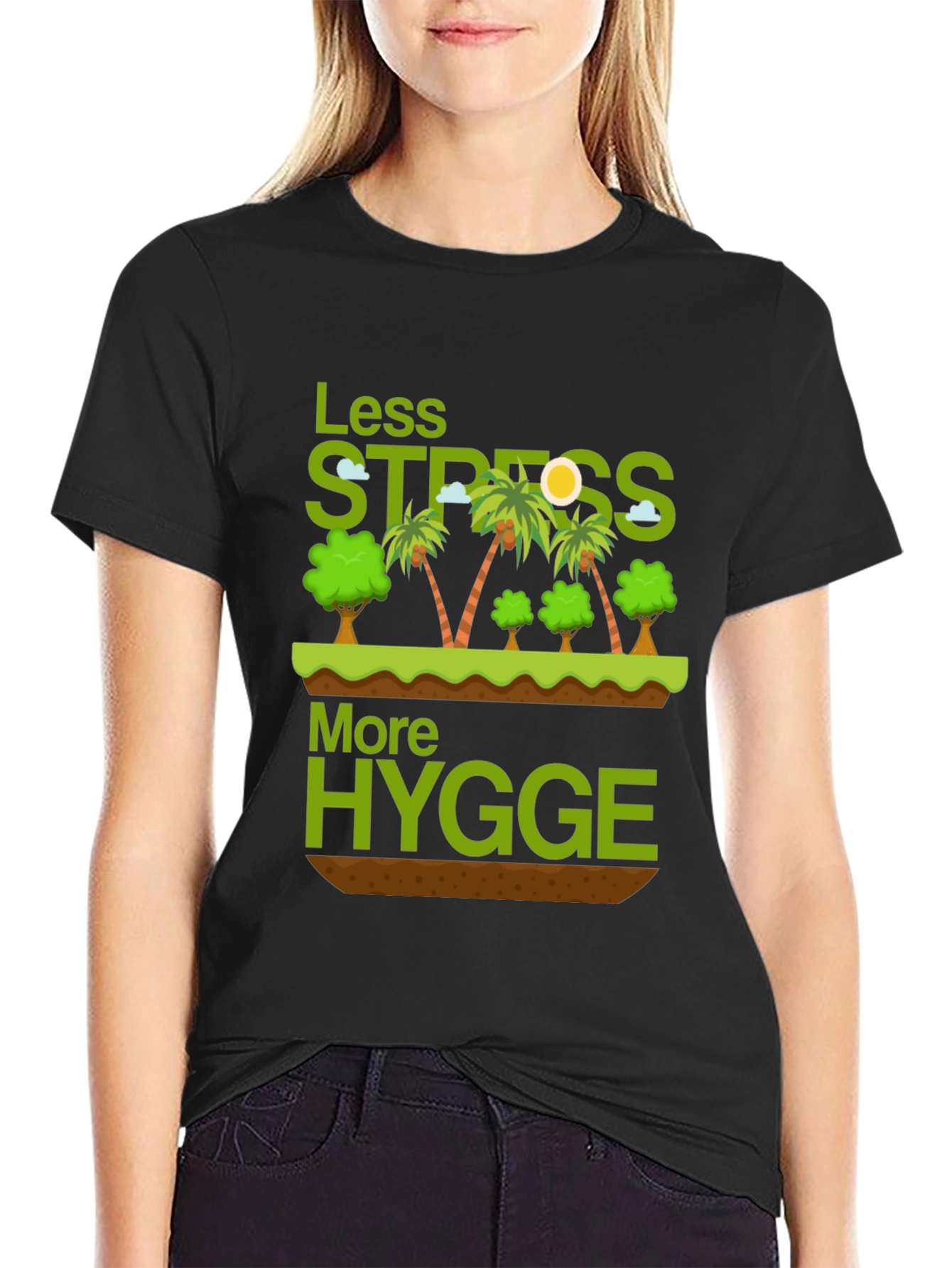 Less Stress More Hygge Graphic T-Shirt