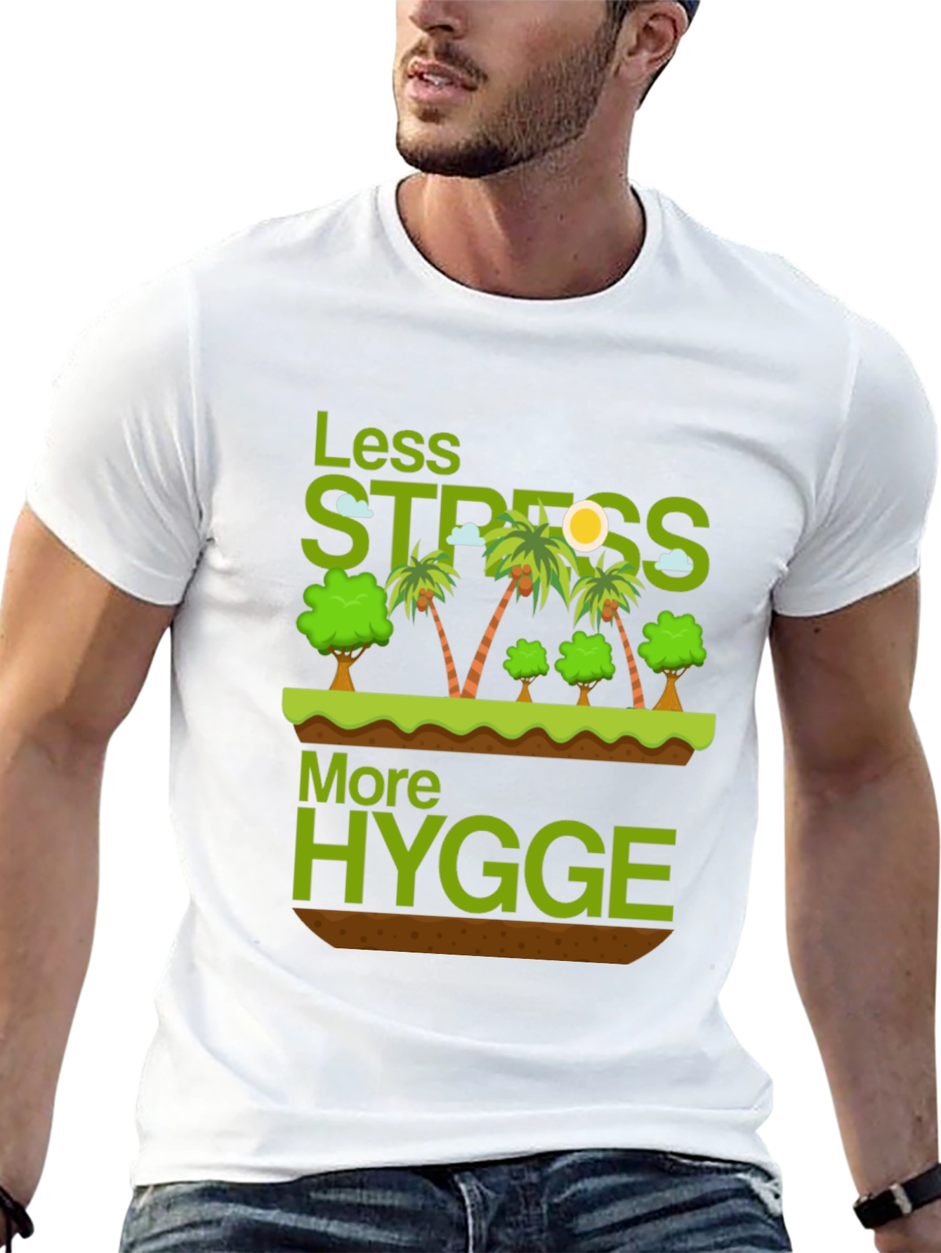 Less Stress More Hygge Graphic T-Shirt