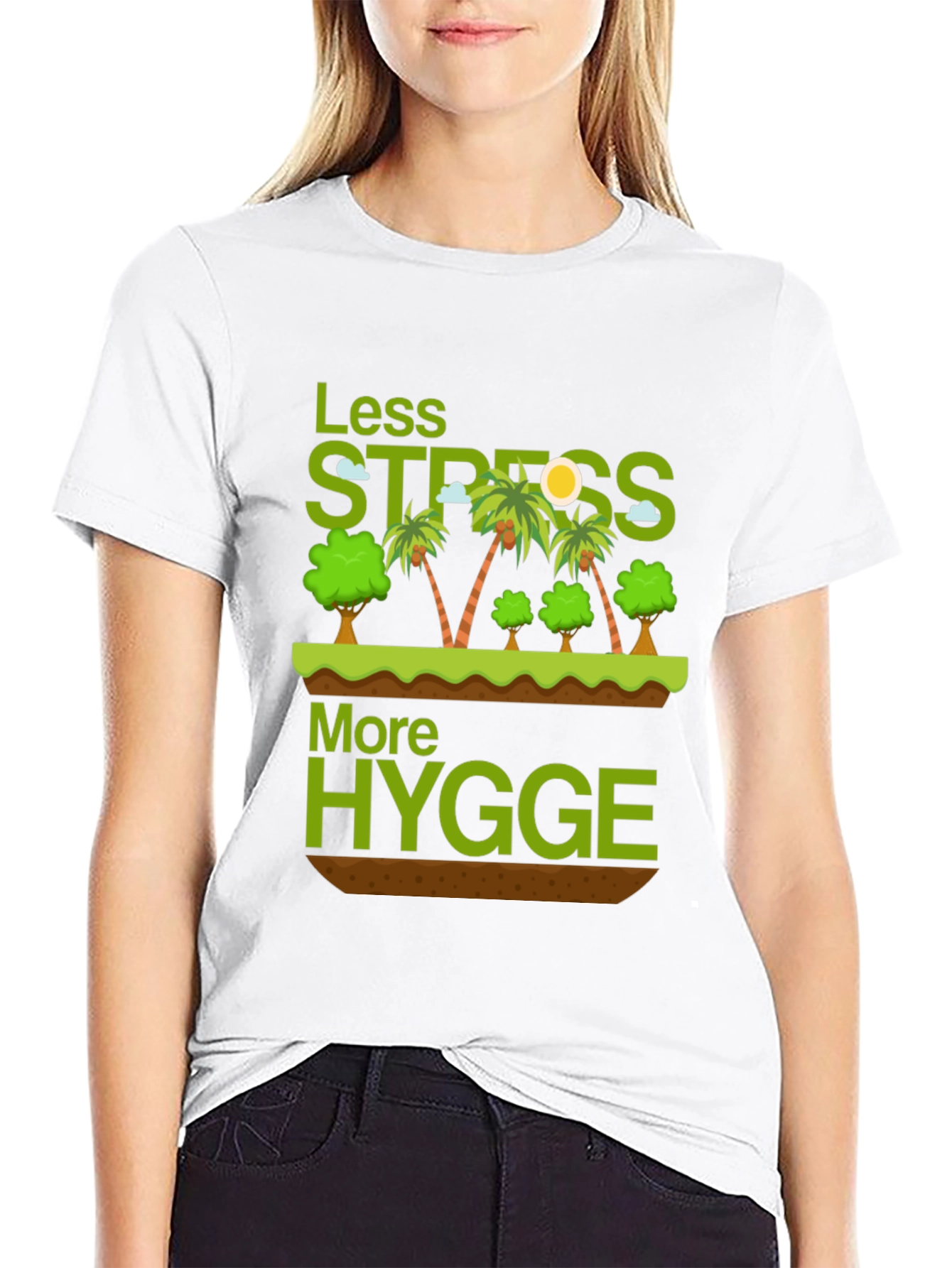 Less Stress More Hygge Graphic T-Shirt