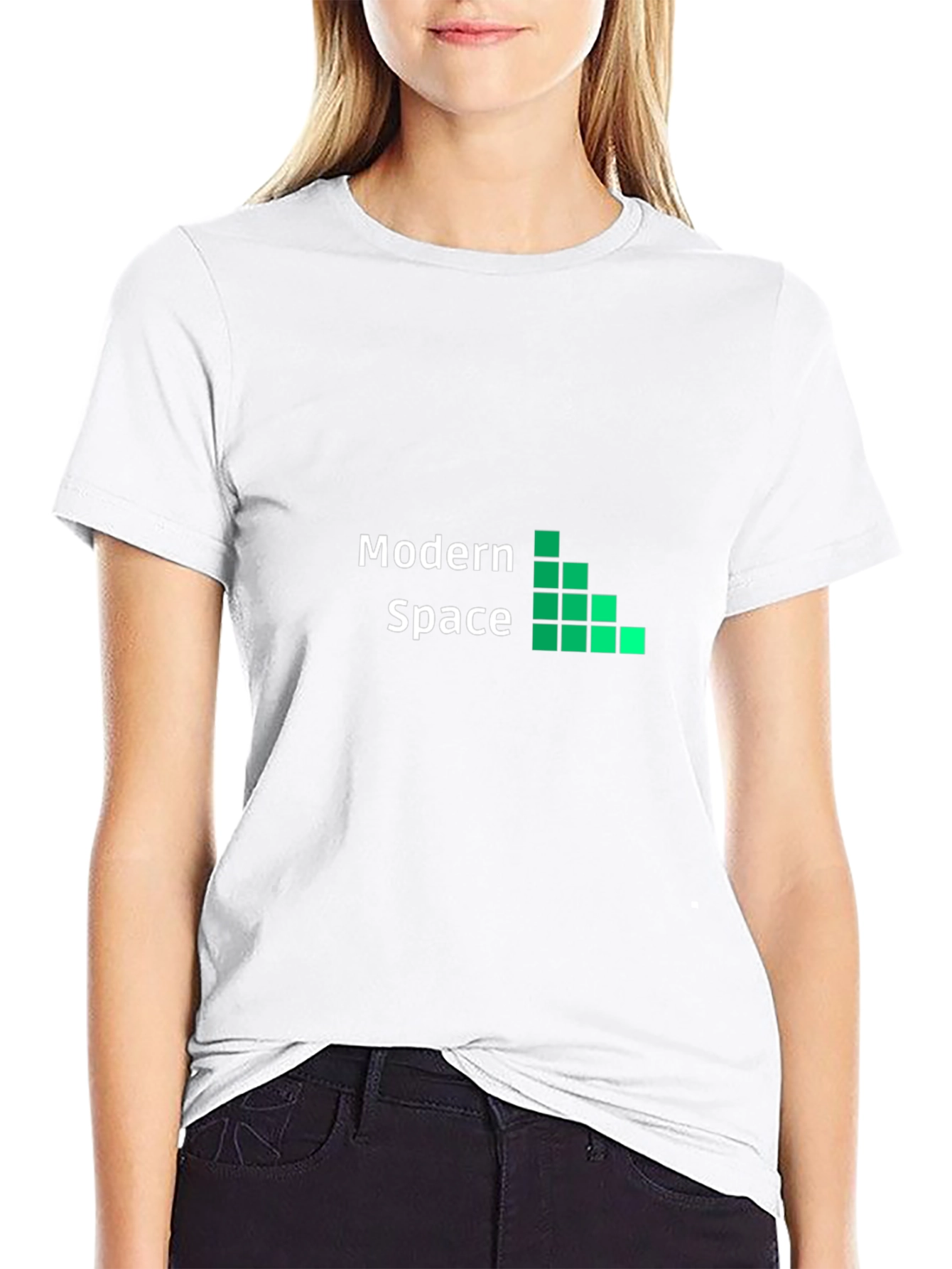 Modern Space Black T-Shirt