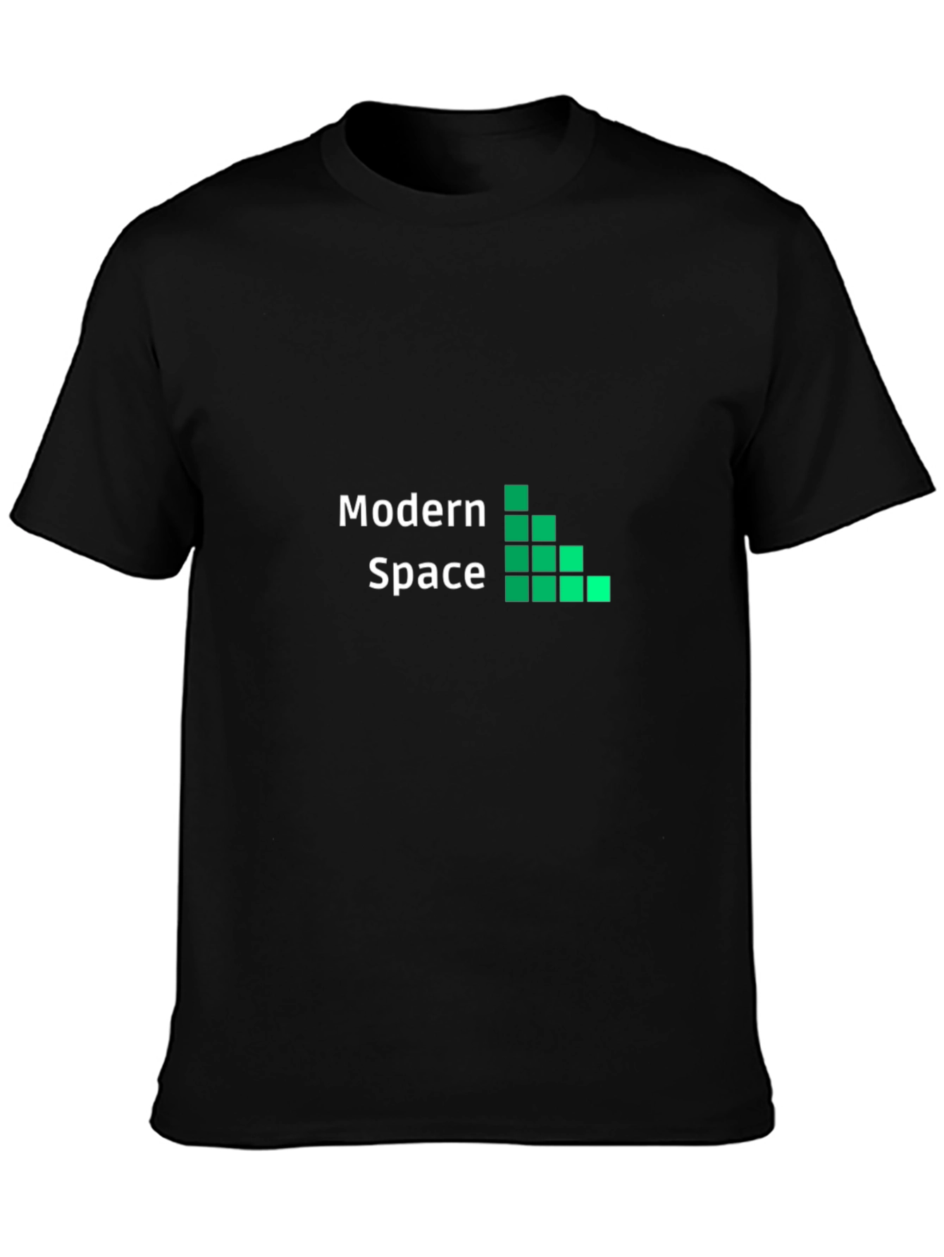 Modern Space Black T-Shirt