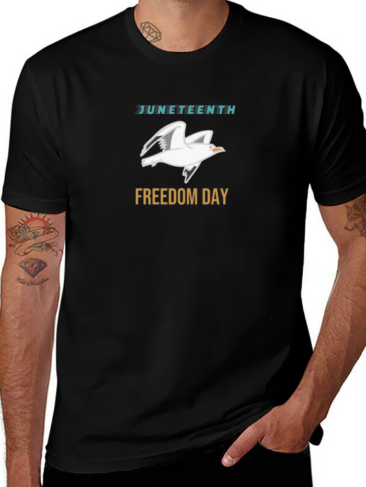 Juneteenth Freedom Day Bird Graphic T-Shirt