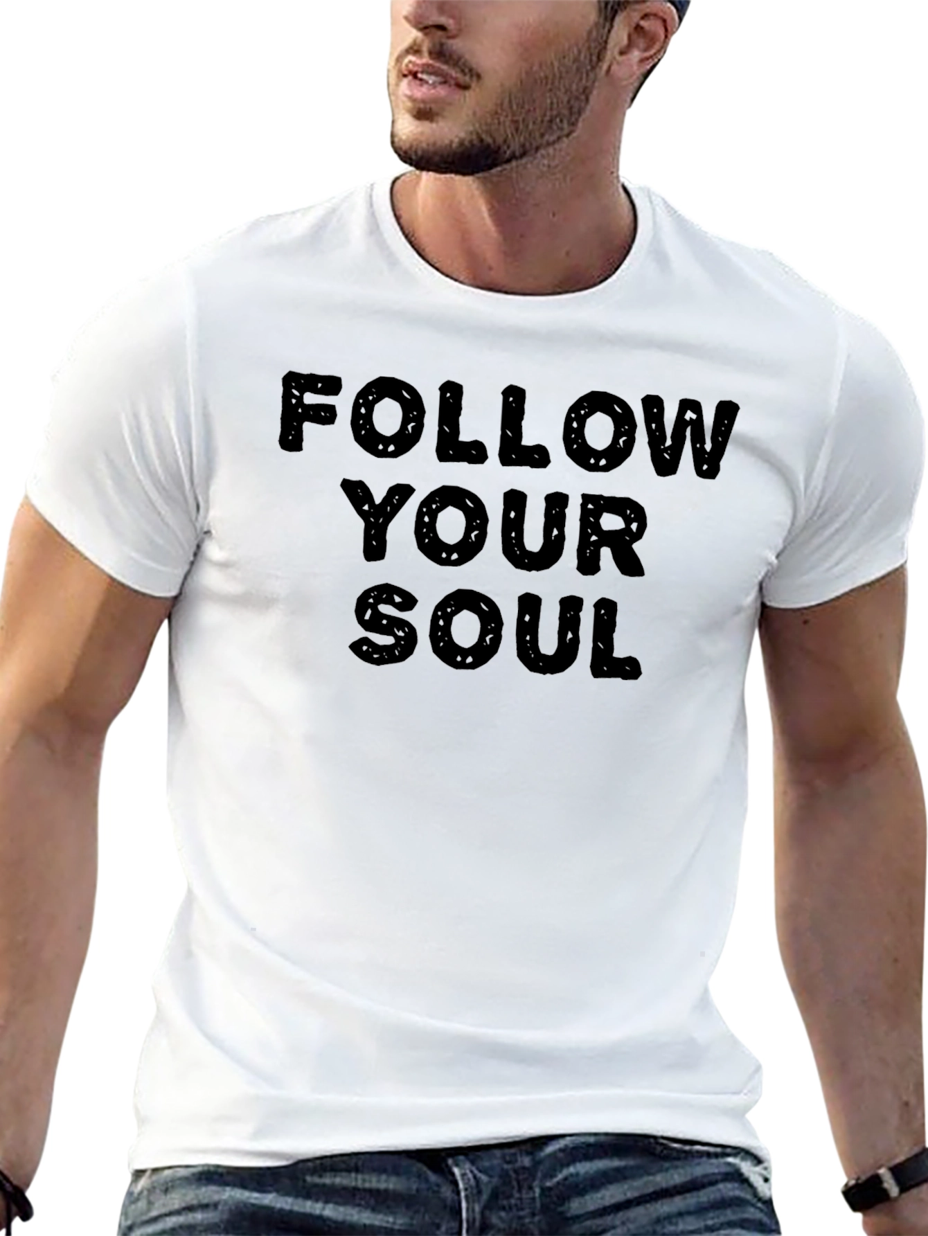 Follow Your Soul Black Graphic Tee