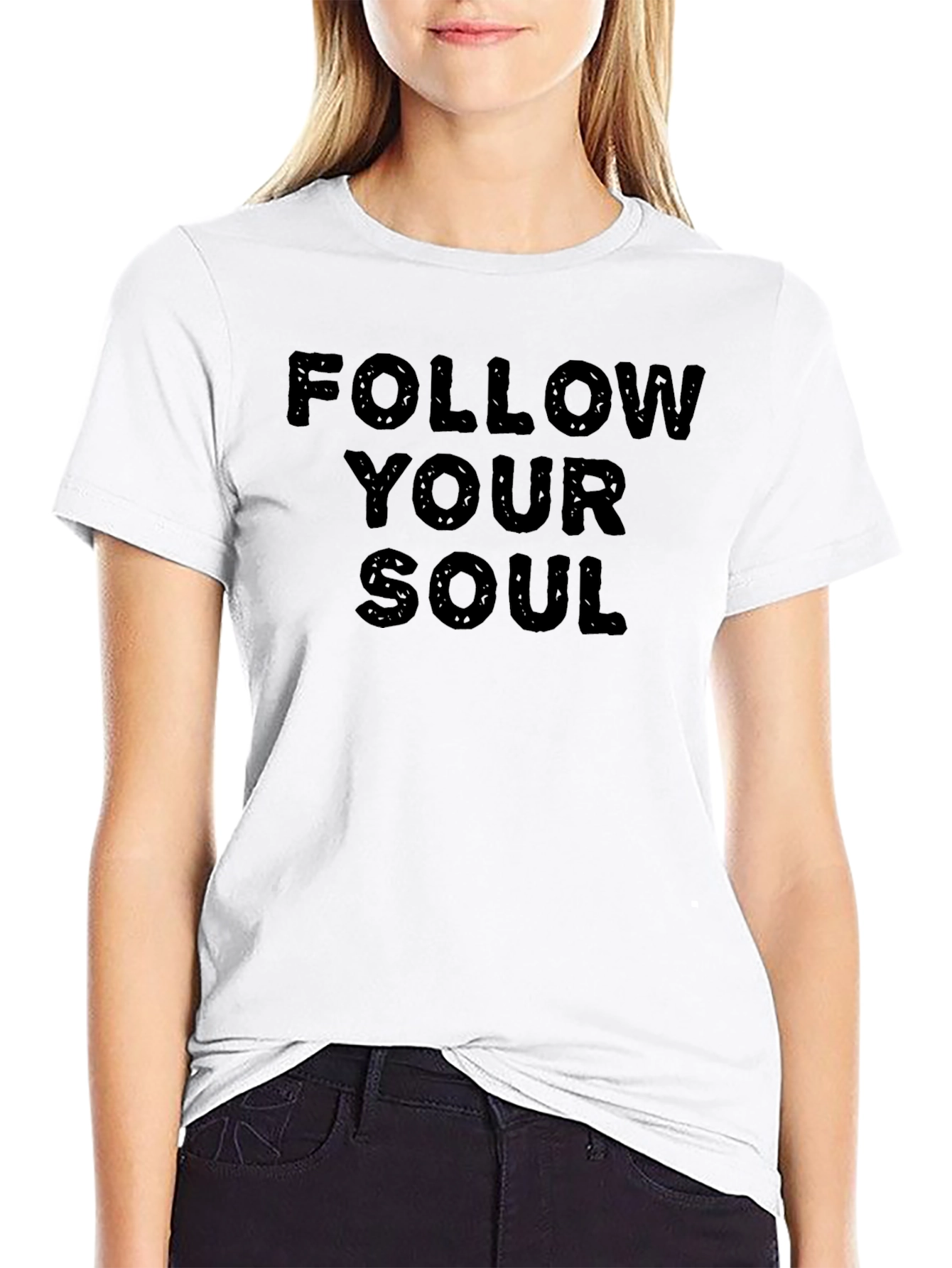 Follow Your Soul Black Graphic Tee