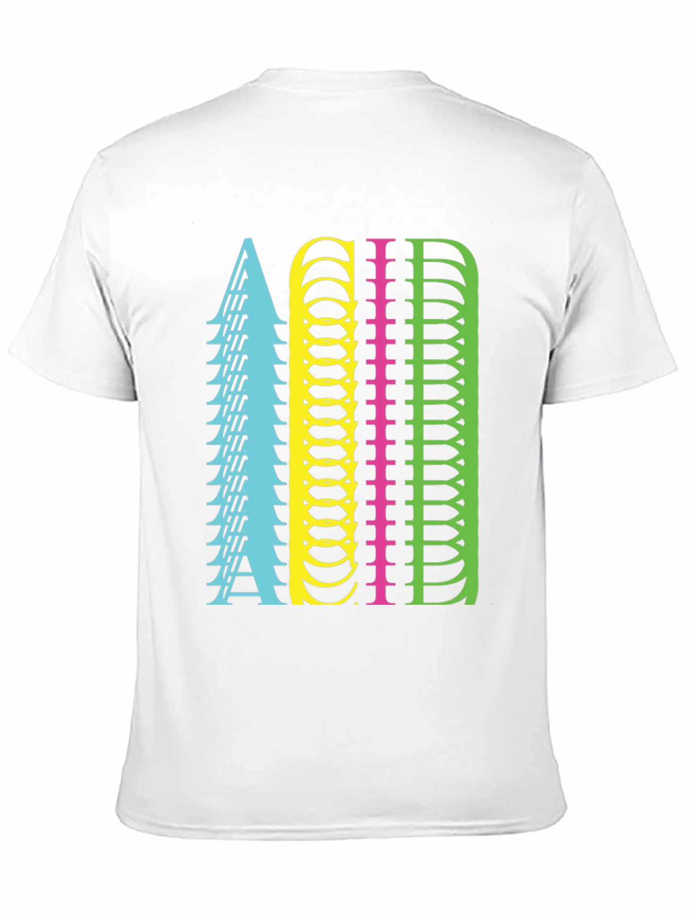 Retro ACID Letter Graphic Black T-Shirt