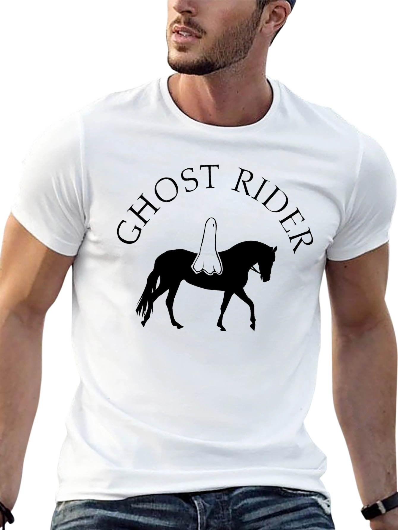 Ghost Rider T-Shirt - Spooky Horse Graphic Tee