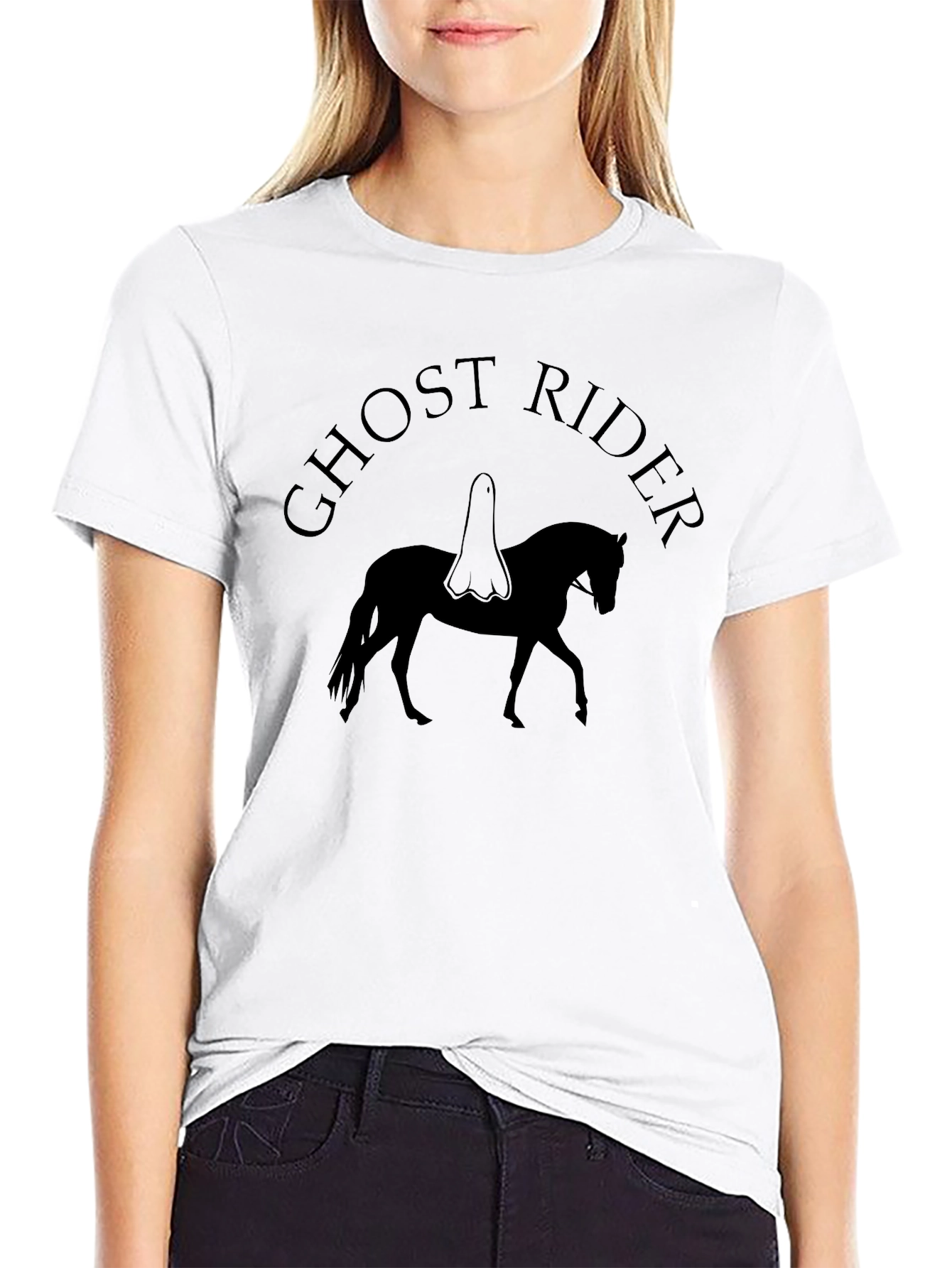 Ghost Rider T-Shirt - Spooky Horse Graphic Tee