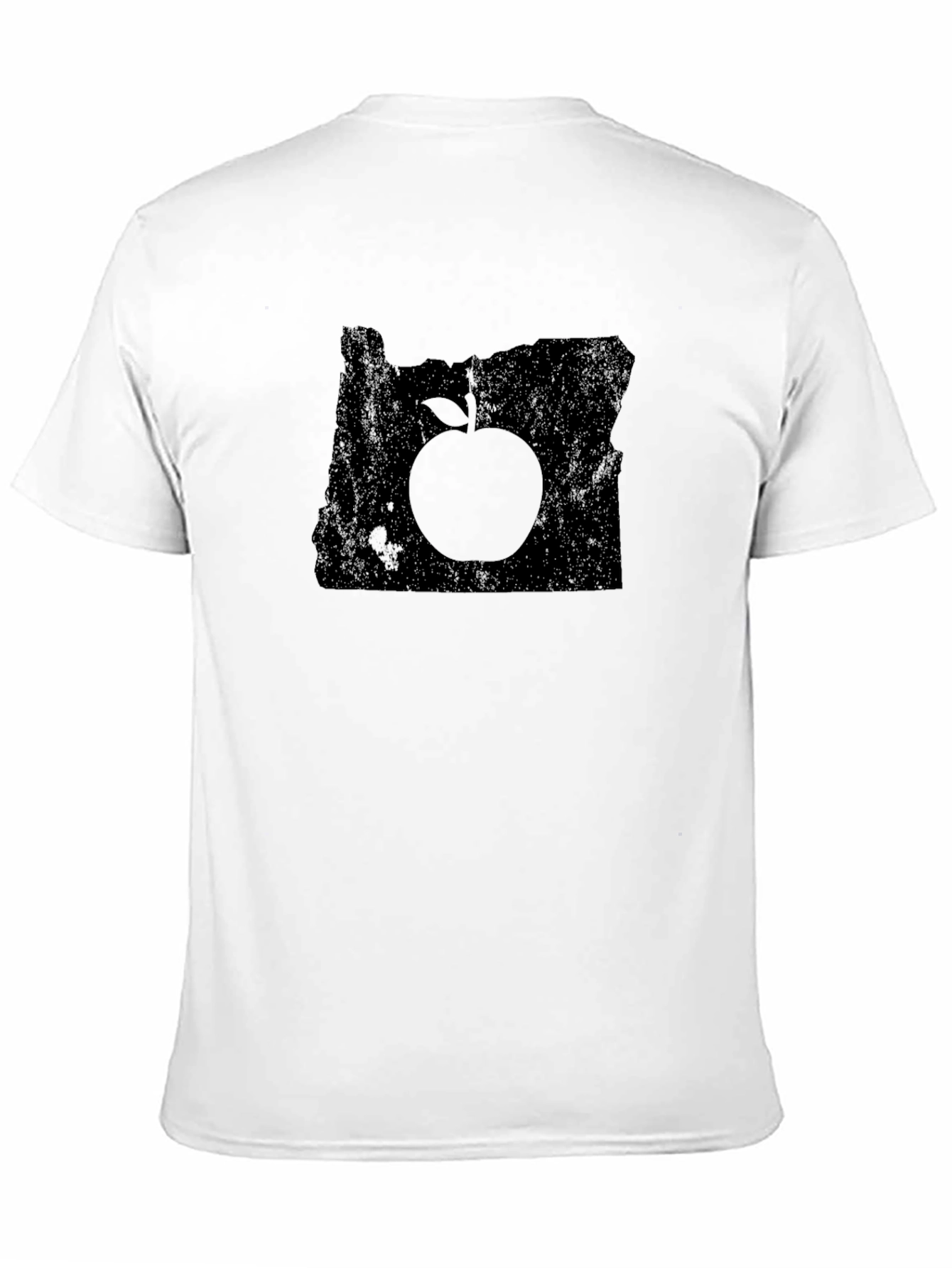 Oregon Apple Graphic T-Shirt - Black